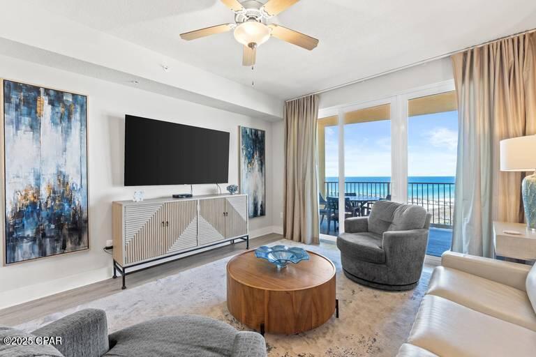 Huge Price Drop!  Beautifully Furnished Luxury Unit- Don't Miss Out! Welcome to your luxurious coastal retreat at Calypso Tower III! This stunning 3-bedroom, 2-bathroom unit offers breathtaking unobstructed views of the Gulf of Mexico, providing a serene backdrop for your beach getaway. Enjoy beautiful sunsets year-round that will leave you mesmerized.
Step inside to discover elegant upgrades, including shiplap walls that enhance the inviting atmosphere. The beautifully furnished living space is designed for comfort and style, making it perfect for family gatherings or entertaining guests.
The gourmet kitchen is a chef's dream, featuring high-end stainless steel GE appliances and a chic subway tile backsplash. Quartz countertops add a touch of sophistication, while durable LVP flooring flows throughout the unit, with stylish tile in the bathrooms and laundry room.
Each of the three bedrooms is spacious and thoughtfully designed, ensuring everyone has their own private haven. The two modern bathrooms boast sleek finishes and quartz countertops, enhancing the overall luxury of the space.
Located just a short walk from Pier Park, you'll have access to a vibrant array of shopping and dining options, along with a host of exciting local events like concerts, Jazz Fest, Gulf Coast Jam, and a new Topgolf and Dolly Parton Pirates Voyage Dinner & show coming soon.
Tower III amenities are truly exceptional, featuring a heated pool, hot tub, tiki bar, and nine rentable cabanas equipped with TVs and refrigerators. Stay active in the amazing fitness center or enjoy the convenience of a restaurant right downstairs.
Whether you're looking for a vacation home or a rental investment, this condo offers the perfect blend of elegance and coastal living. Don't miss the opportunity to own this exceptional property—schedule your private showing today!