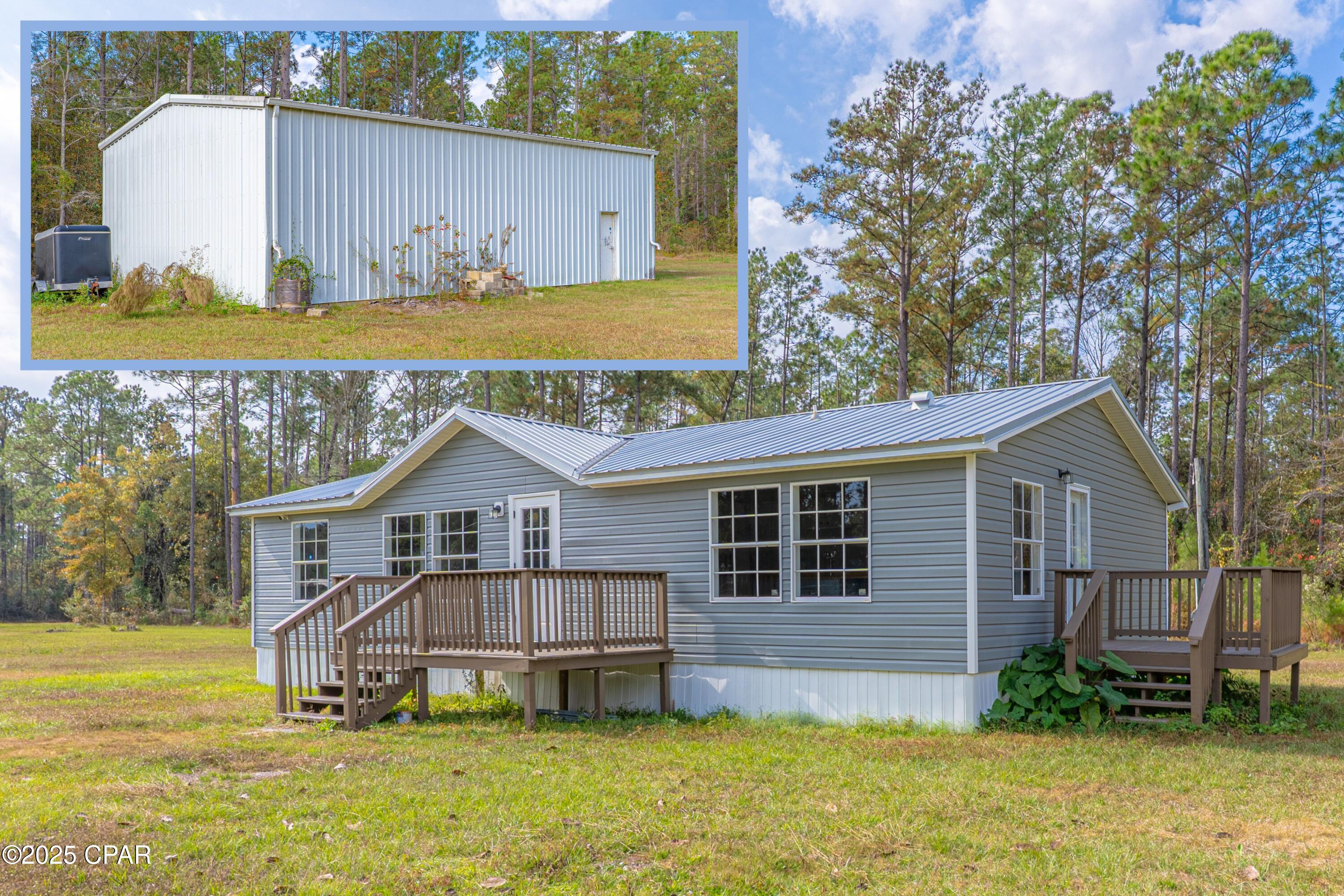 LIKE NEW! Welcome home to 615 Sesame Street - a completely renovated 3bd/2ba residence in Wewahitchka that is fully move-in ready. Plus, this amazing property comes with a detached 1500sqft GARAGE/WORKSHOP with roll-up door! It's the perfect spot to store your boat after a successful day fishing plus have plenty of additional storage space for projects and other hobbies. 
The home itself has been TOTALLY UPDATED inside and out. It features updated exterior siding, water heater, HVAC, metal roof, kitchen appliances, paint, fixtures, lighting, and flooring (no carpet!). Having everything already updated is great peace of mind. The home is on city water/sewer with high-speed internet available and an ADT camera system that is included with the sale. 
Situated on over half an acre, you have plenty of room to breathe while still being just a short drive from the world-class fishing of the Apalachicola River system and the white sands of Port St Joe beaches. Whether you are looking for a primary residence or a savvy investment (previously rented for $1,800/month), this renovated property captures the best of the nature-centric Wewa lifestyle with a huge workshop for all your gear. Schedule your showing today - a video tour is available for out of town buyers.