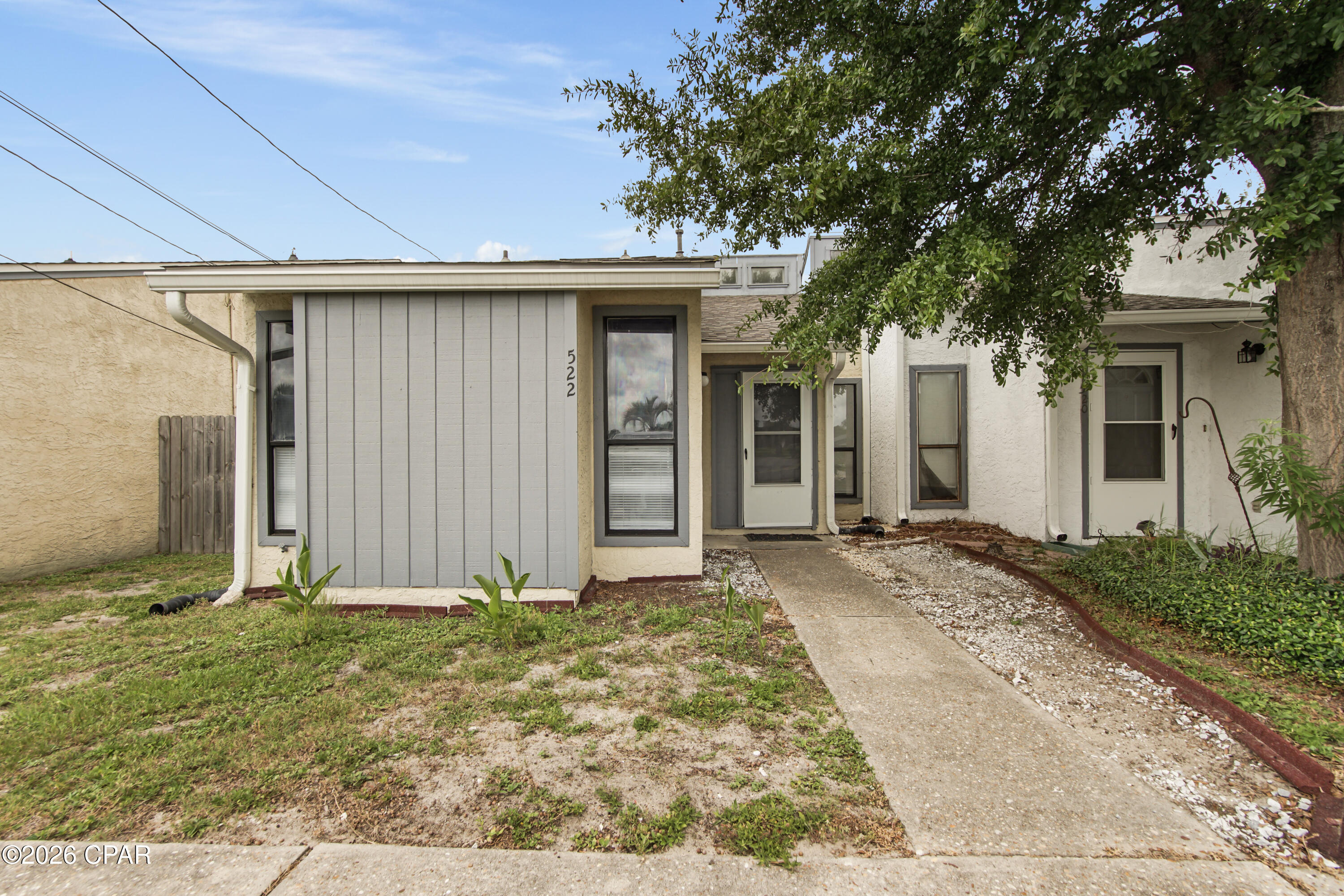 This charming 2-bedroom, 1-bath home is the perfect opportunity for first-time buyers, investors, or anyone looking to add their personal touch. The open-concept living area features a vaulted ceiling that creates a bright and spacious feel throughout. Step outside to the sun-filled patio overlooking your private backyard pool, ideal for relaxing or entertaining.

Additional highlights include a recently installed roof, a quiet street location, and a low HOA. Conveniently situated just minutes from grocery stores, shopping, public boat access, Tyndall Air Force Base, and all the dining, recreation, and amenities that Callaway has to offer. Don't miss this affordable home with great potential in a desirable location.