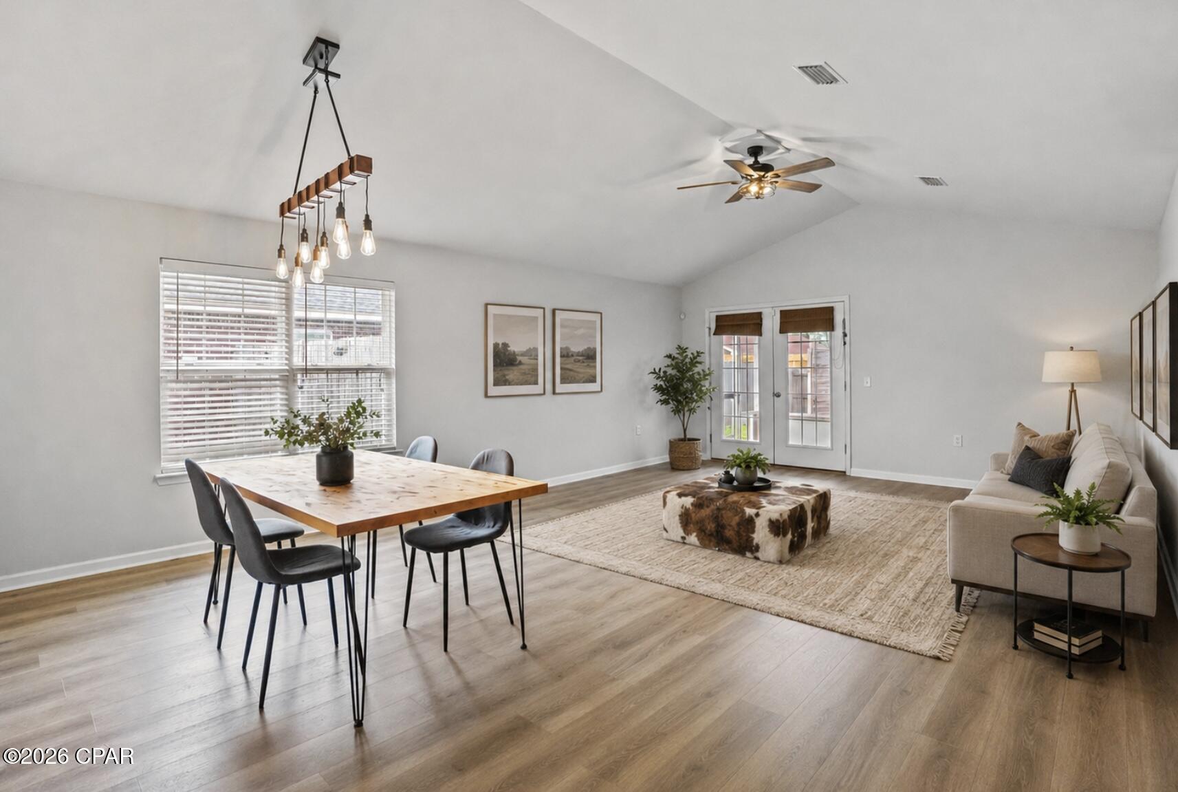 Located just 10 miles from Tyndall Air Force Base and only 4.3 miles from Downtown Panama City, this beautifully updated home offers the perfect blend of comfort, style, and convenience. Inside, you'll find durable LVP flooring throughout (2022). Major kitchen updates completed in 2022, including freshly painted cabinets with updated hardware, stylish butcher block countertops, a modern backsplash, and new appliances, creating a move-in ready space you'll love coming home to. A new roof was installed in 2019, adding even more value and peace of mind.

The garage offers a workshop getaway. Work bench, wall storage  to see all your toys, uh tools, and a screen door for the garage that allows the light and breeze in, but not anything else! It's perfect for those who like to work on projects.

Step outside to a screened porch overlooking the privacy-fenced backyard, complete with a sprinkler system and storage building, making it ideal for entertaining, relaxing, or storing outdoor equipment. Located near shopping, dining, schools, and everyday amenities, this home combines modern updates, functionality, and an unbeatable central location. Whether you're a first-time homebuyer, military family, or investor, this is an opportunity you won't want to miss!