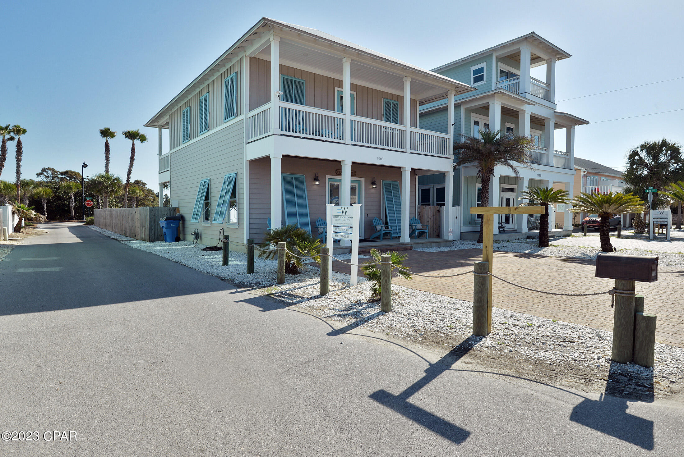CURRENTLY UNDER CONTRACT, SELLER WILL CONSIDER BACKUP OFFERS   Welcome to paradise! Located directly across the street from the gorgeous emerald water and white sandy beaches at beach access 27, this 4 bedroom, three bath home would be perfect as a primary residence or an income producing investment property averaging $150k/yr sleeping 13 comfortably. On the first floor, families can enjoy gatherings around the well-appointed and updated kitchen open to the dining area and family room. The first floor also features a guest bedroom with full bath and laundry area. The 2nd floor features a huge primary bedroom with ensuite bath, a nice closet system and a covered porch overlooking the beautiful Gulf where you can enjoy your morning coffee or sunset cocktails. In addition, there are two guest bedrooms, a bunk room, a guest bath and gathering area.