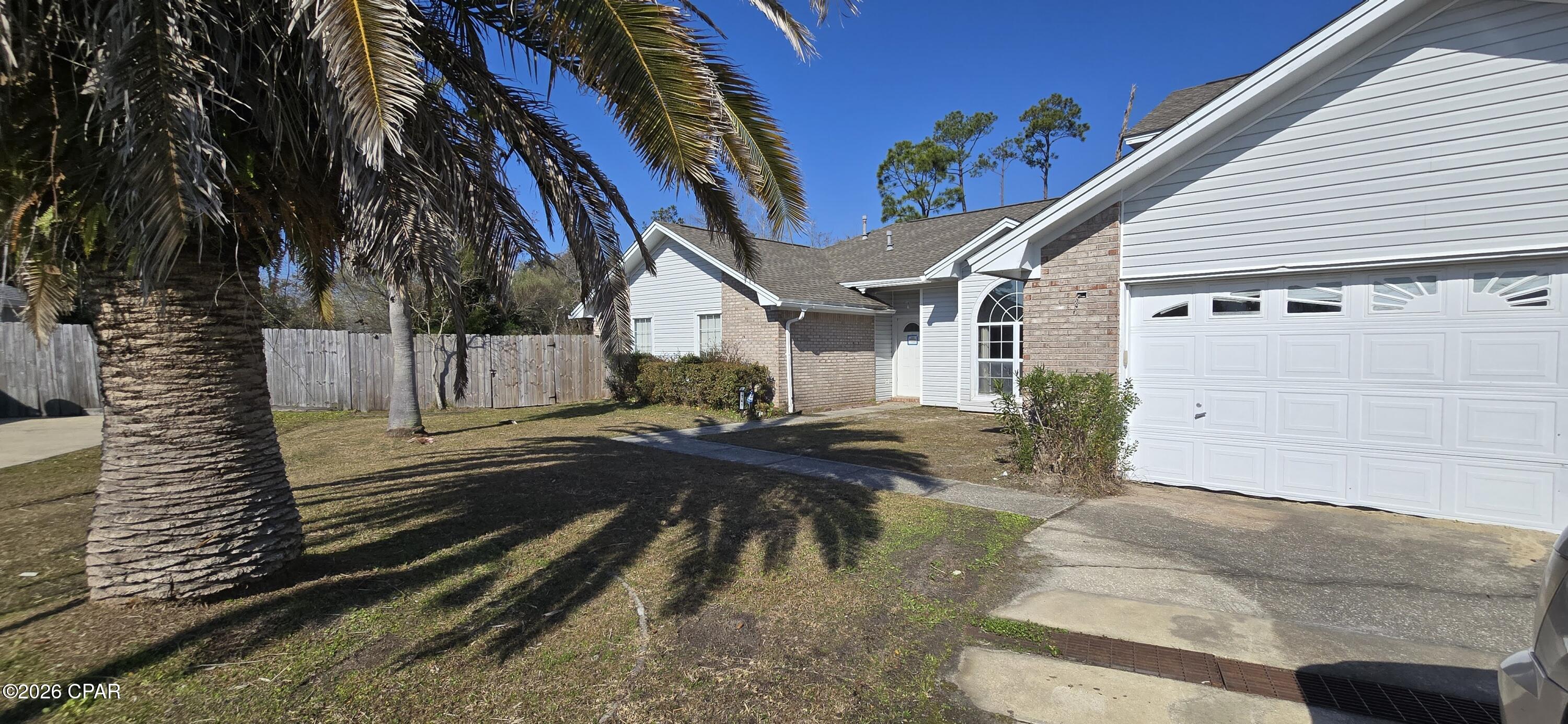 Investment opportunity in Plantation Point, conveniently located in Callaway near Tyndall Air Force Base, shopping, schools, dining, and everyday amenities.

This 4-bedroom, 3-bath brick home is situated at the end of a quiet cul-de-sac and offers approximately 2,822 square feet of living space on nearly 0.40 acres. The spacious layout includes a separate dining room and family room, an open living area, and a cozy fireplace. The home features two primary suites, including one located on a private second story.

The backyard offers great potential with mature trees, a privacy fence, and an in-ground pool--ideal for entertaining or creating your own outdoor retreat. A generous driveway and ample yard space add to the property's appeal.

The home is in need of rehabilitation and is being sold as-is, making it a prime opportunity for investors or buyers looking to renovate and add value. Conveniently located just minutes from Panama City Beach and Panama City, this property offers both privacy and accessibility.

Don't miss the chance to transform this spacious property into something special.

*Transfers will be subject to reporting when buyers use entities or trusts to take title to residential real estate, when the transaction is all-cash, privately financed or HELOC.
*Information provided is deemed reliable but is not guaranteed and should be independently verified by the buyer*