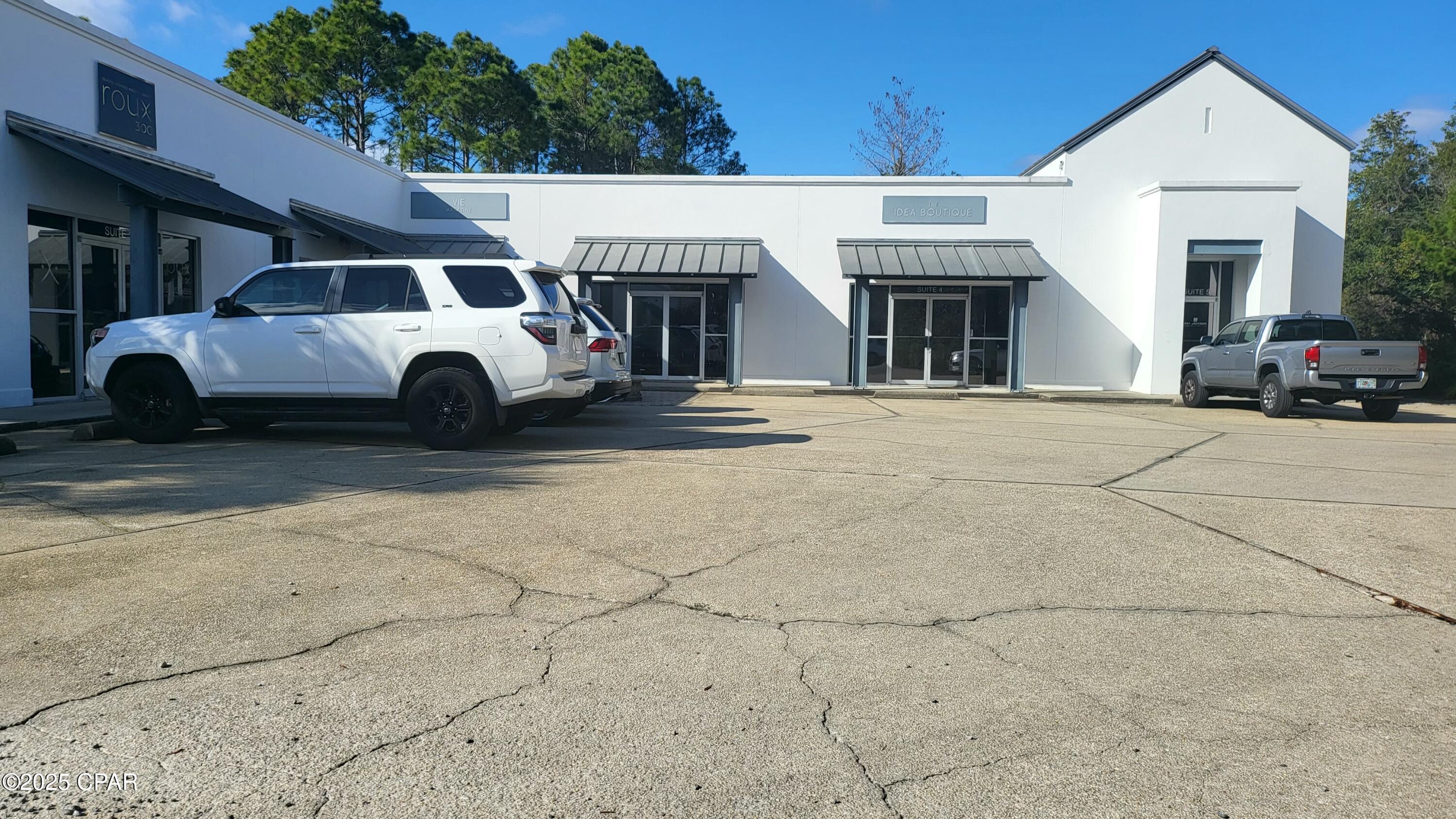 Exceptional commercial space ideally positioned along the scenic Highway 30A corridor, offering seamless access to both 30A and Highway 98. This 6,030-square-foot property features five well-appointed units, providing a prime opportunity for businesses seeking a prestigious location. The beautifully landscaped garden-side yard offers a perfect setting for work or entertaining. Inside, the space is impeccably finished with elegant lighting, custom furnishings, and an upgraded AC system for optimal comfort. Contact us today for full leasing details and financials.