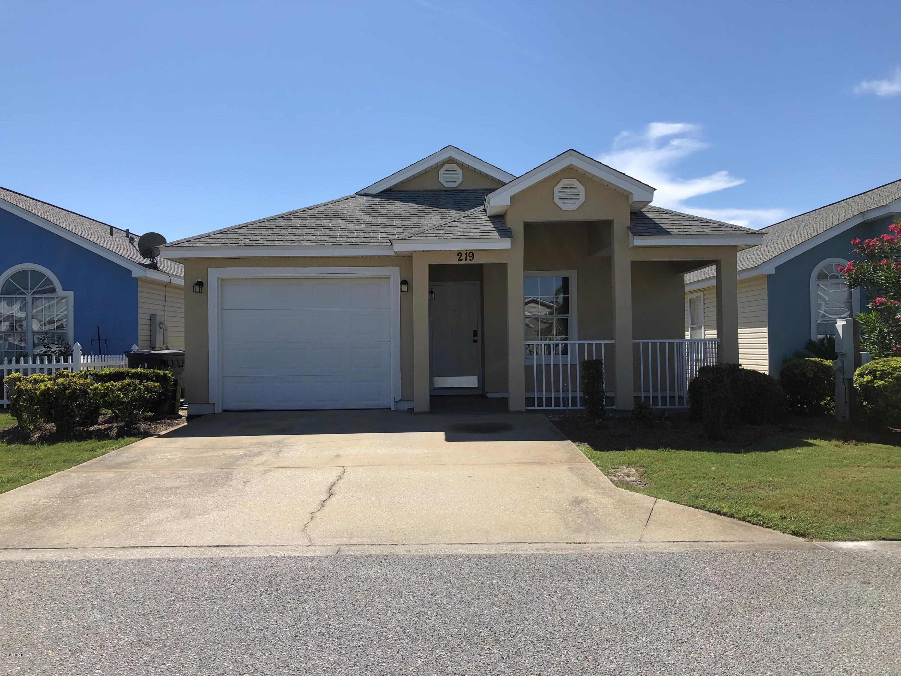 3BD/2BA Home w/1 car Garage in the Palm Cove neighborhood. Gated off of Hutchinson Blvd in Panama City Beach Rent includes: Trash, WiFi, 2 pools, playground, lawn care, and a security guard at night. 

This home has quartz counter tops, stainless steel appliances, vinyl plank flooring, a separate laundry room, and new tankless hot water heater. All bathroom and kitchen cabinets have magnetic child proof locks that can be turned on or off. Master and living rooms have tv mounts installed for TVs up to 65''.  

Master Bath double vanity and walk-in closet. 

Fenced yard with astro turf. Pets considered for $100 a month Additional rent. There is a $50 application fee and background/credit check.  Serious applicants only.Please TEXT Haley Reeves for questions or to view. TEXT (904)571-9615
