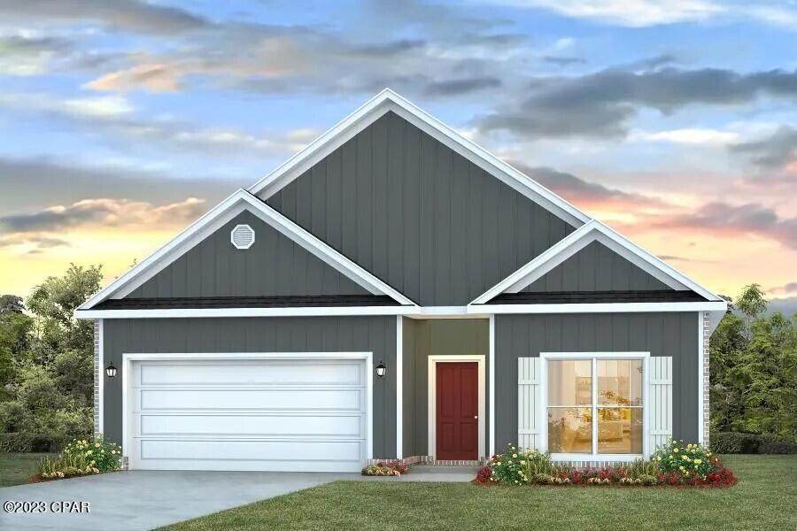 This Rhett plan is under construction. 9'ceilings throughout, luxury vinyl plank flooring throughout the main areas and carpet in the bedroom. This home added details of tray ceilings in living room and master bedroom, brushed nickel hardware, granite countertops, and elegant doors. The kitchen has a center island, a nice size walk-in pantry and the appliances include smooth top range, microwave and dishwasher. Open Kitchen to living room and dining area, makes this home perfect for entertaining. The master suite has as nice master bath with walk-in closet, garden tub and separate shower. *Pictures, photographs, floor plans, elevations, features, colors and sizes are approximate for illustration purposes only and will vary from the homes as built.** Home and community information including pricing, included features, terms, availability and amenities are subject to change and prior sale at any time without notice or obligation. For Move-In/Completion Estimates: Ready dates are estimates only. Timing of completion of construction and buyer move-in are subject to contingencies contained in home purchase agreement and governing jurisdictions issuance of a certificate of occupancy, and may change due to forces majeures and other delays or disruptions outside the reasonable control of D.R. Horton, Inc.