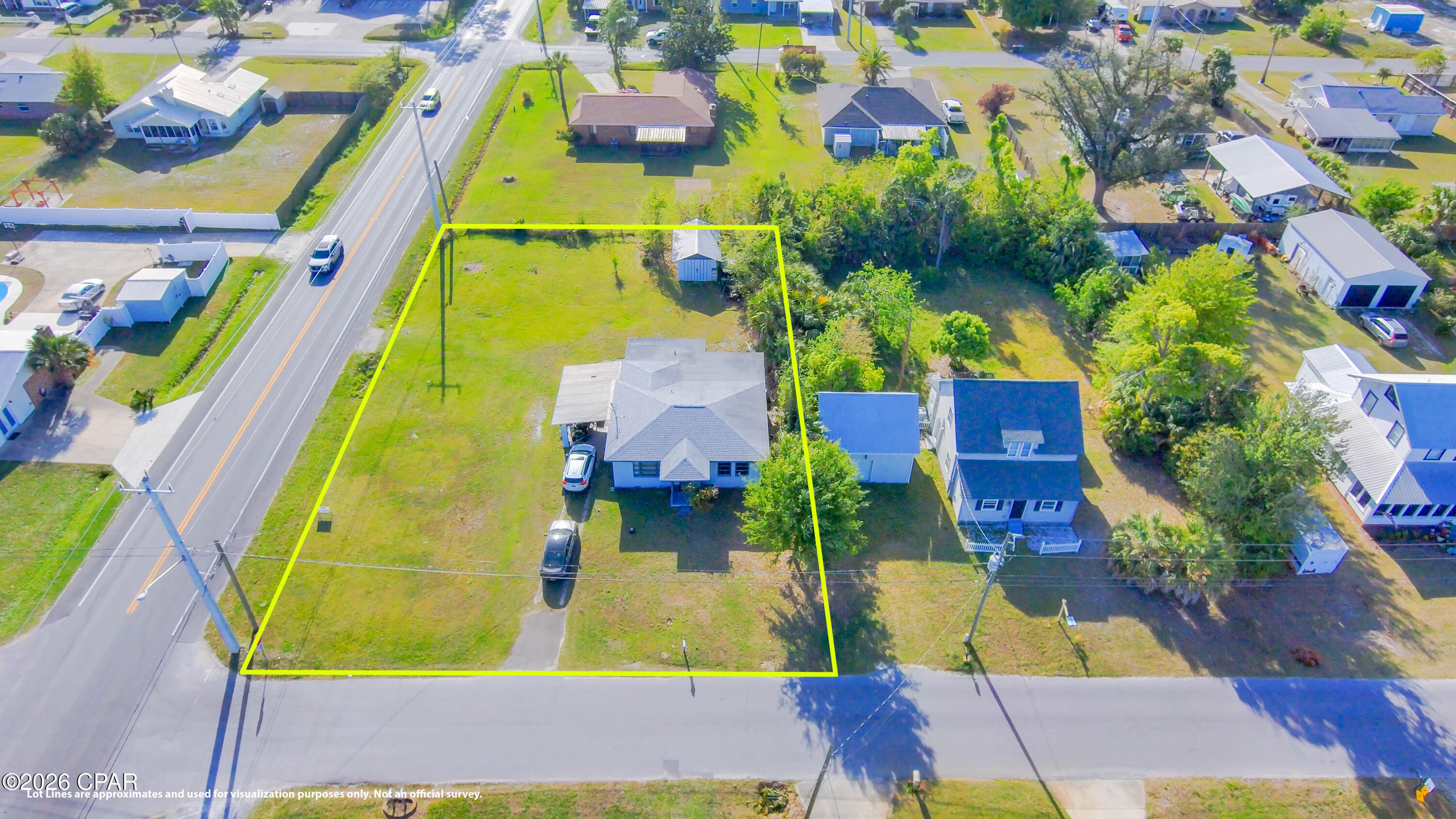 Rare opportunity to own a 0.34-acre corner lot in the heart of Lynn Haven at an exceptional price point. CASH OR HARD MONEY ONLY. Property is being sold strictly AS-IS, and seller will make no repairs or concessions.

Whether you're an investor searching for your next project, a builder looking for a desirable homesite, or a buyer ready to take on a renovation, this property offers significant upside potential in one of Bay County's most sought-after communities.

The existing 3-bedroom, 2-bath home offers approximately 1,336 square feet and sits on a spacious corner lot with room to reimagine, renovate, or redevelop. Opportunities to purchase property in Lynn Haven at this price are becoming increasingly difficult to find.

Conveniently located near North Bay, Deer Point Lake boat ramps, parks, schools, Panama Country Club, shopping, dining, and just a short drive to the world's most beautiful beaches.

Due to the property's condition, traditional financing is not being considered. Buyer to conduct all due diligence and verify all measurements, zoning, land use, and property information deemed important.