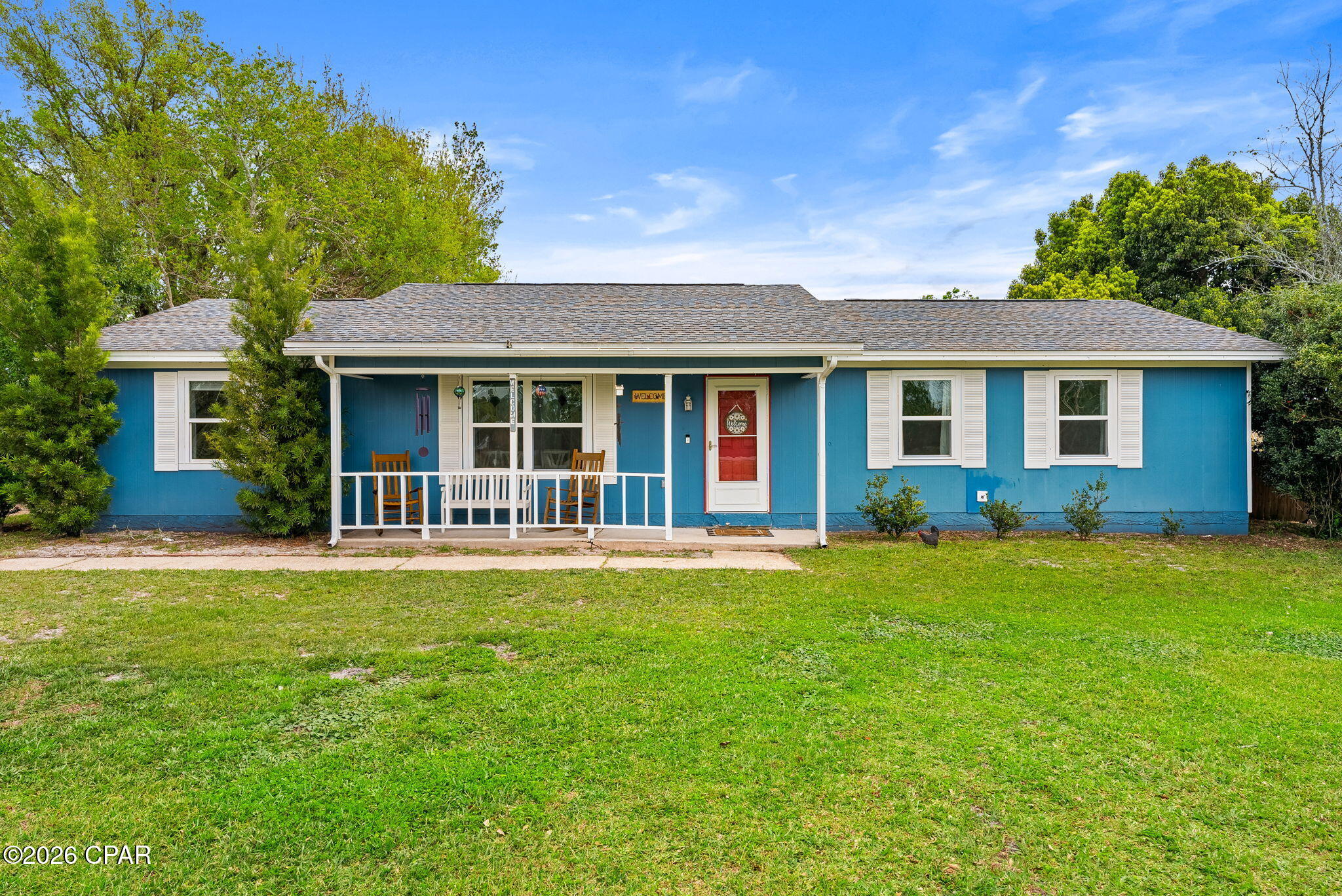 CURRENTLY UNDER CONTRACT, SELLER WILL CONSIDER BACKUP OFFERS. Set on a full acre with wide open spaces, this 3-bedroom home offers the kind of setting that's getting harder to find. It's a place where you can slow down, spread out, and have a little more room to live.

Inside, the home is simple and easy to live in, with three bedrooms that offer just enough space for family, guests, or a home office. It's comfortable, functional, and designed for everyday living.

Less than 10 miles to shopping and dining, including Walmart and Chick-fil-A, and approximately 14 miles (about a 20-minute drive) to Tyndall Air Force Base.

Recent updates bring added peace of mind, including a brand new septic system, HVAC replaced in 2020 and recently serviced, and major components like the appliances, hot water heater, and electrical panel all updated within the past few years. A whole-home generator powered by propane gas adds an extra layer of comfort and reliability.

What really stands out is the space around you...the privacy, the quiet, and the ability to enjoy it in your own way. It's the kind of place you can settle into and make your own over time.

Call to see the home today!