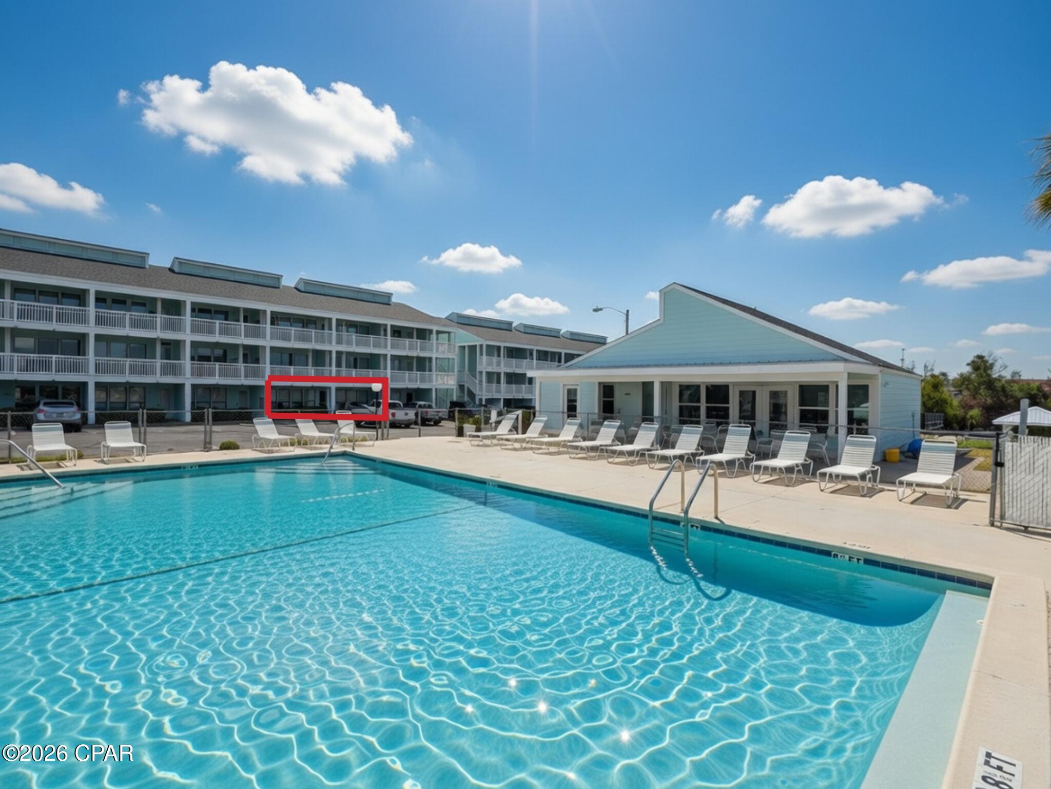 Fully Furnished and ready to enjoy or rent. This spacious 2 bedroom main floor condominium is only steps to the pool, community amenities, and white sandy beaches. Motivated Sellers!
Cherished by its owners for nearly 20 years, this condo boasts the largest floorplan in the community and never rented. Enter through a generous covered porch into an open-concept living area and kitchen, complete with a breakfast bar, and wall to will beautiful tile floors. The oversized primary bedroom offers a private bath and walk-in closet, ideal for restful escapes and comfortable living. The guest bedroom features an owner's closet and a private patio with sliding door access.
Recent upgrades to the complex include all-new amenities including pickle-ball court, putting green, covered picnic areas, grills, horseshoe pit, renovated clubhouse, and a sparkling pool.
You're also only 2 miles away from Pier Park, including a 1500 foot fishing pier, dog beach, movie theater, restaurants, shopping, and walking trails. New attractions include Pirates Voyage Dinner & Show and Top Golf. Frank Brown Park and Aaron Bessant Park bring playgrounds, swimming, festivals, car shows, concerts, and sports park. There's always something happening in Panama City Beach with vibrant entertainment and attractions. 

Contact your realtor today to schedule a tour!

*some images have been digitally altered for lighting, etc.