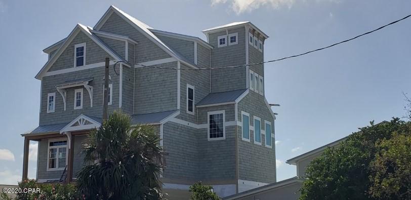 The newest and only Gulf Front Beach House UNDER CONSTRUCTION  on the West End of Panama City Beach.  This house has it all, 9 bedrooms which includes a bunk house BUNK ROOM that sleeps 12 and  9 Full Baths, Rec Room on first floor, oversize2000 SQ. FT. deck with Oversize  pool and spa with massive deck on first floor.   Two Master suites with Wet Bars in both, Library and Office  in the Tower with fantastic views.  This one of a kind house has Dripped Cedar Siding, Wolf Appliances  and decorations by Jennifer Suddes, The Magnolia House Design Group, LLC.  Scheduled completion date is March 30th. Projected rental is over 500,000 a year.  This is the third construction of this design with modifications, The prior two homes finished pictures is included in slide show.