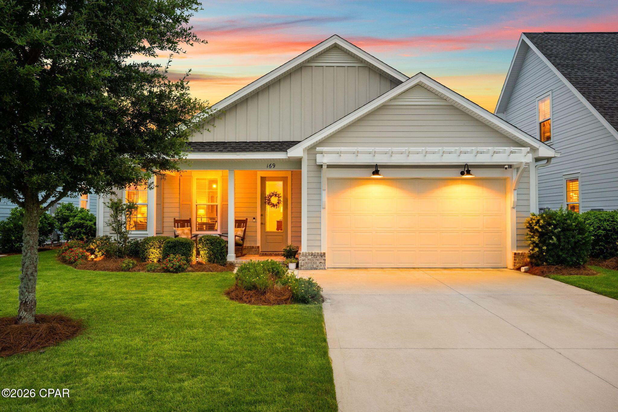 Welcome to 169 Windrow Way, a beautifully maintained single-story home in the highly sought-after Watersound Origins community. Offering 3 bedrooms, 2 full baths, and a spacious 2-car garage, this home combines comfort, quality, and easy everyday living.

The thoughtfully designed Bella floor plan features an open living area and a well-appointed kitchen with Bosch stainless steel appliances, making it perfect for both entertaining and daily life. Custom closet systems throughout the home maximize storage and organization, while epoxy-coated garage floors add both durability and a polished finish.

Outside, the freshly painted exterior reflects the exceptional care this home has received, and the beautifully landscaped yard provides a welcoming setting for those who enjoy gardening or simply relaxing outdoors.

A rare opportunity makes this property even more special the neighboring home is also available for purchase, creating the perfect chance for family, friends, or multi-generational living while still enjoying your own private space.

Move-in ready and meticulously cared for, this home offers the ideal blend of low-maintenance living and the exceptional lifestyle Watersound Origins is known for.