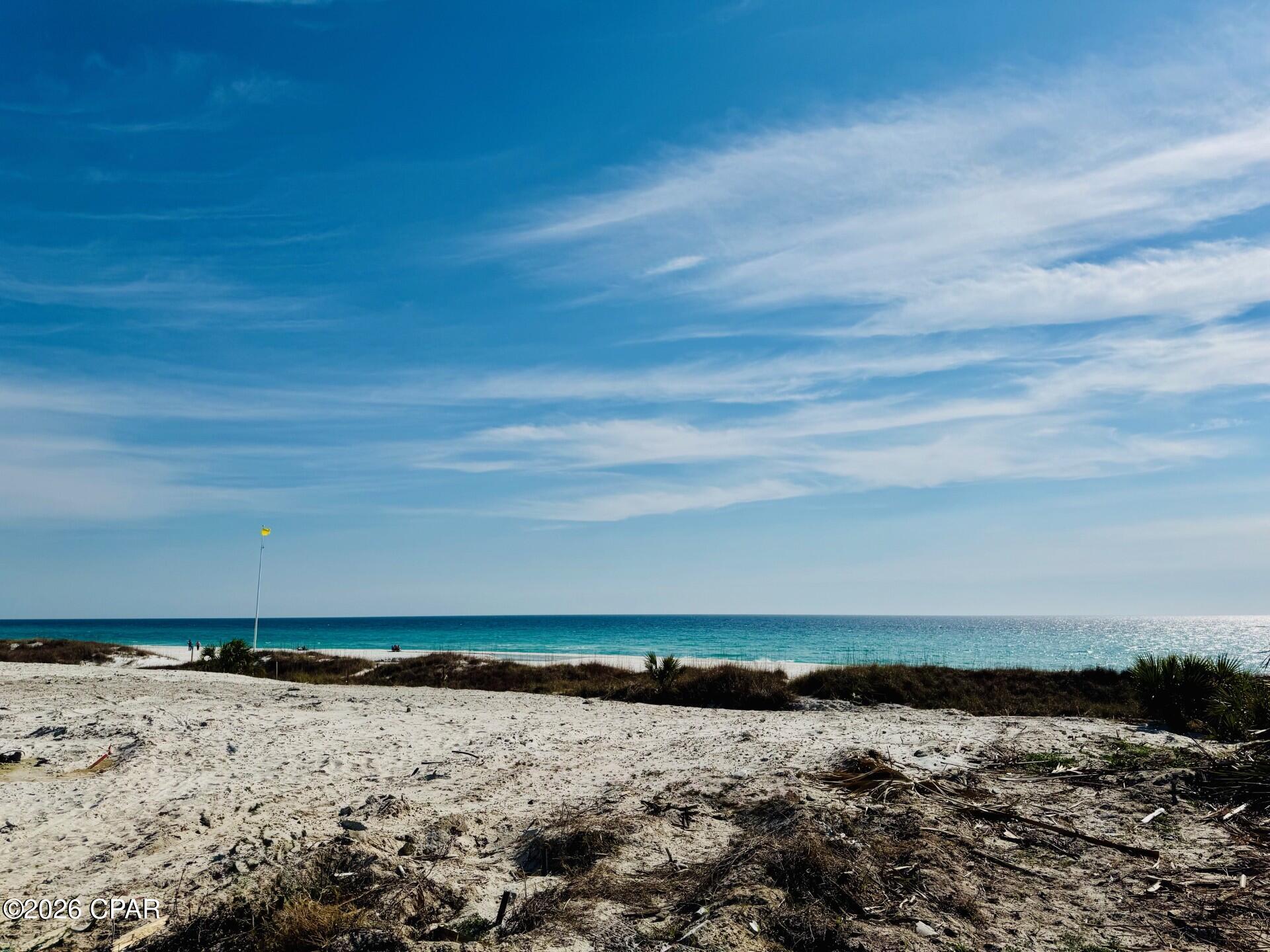 Looking for land to build that new beach house, on the most desirable West End of Panama City Beach, you just found it This property was the old Pineapple Hotel, and it was torn down and replotted for 4 new Gulf Front Lots. This is the West End Lot. (19983 Front Beach Road) Each Lot is approximately 230' deep and 60' wide, and the seller will provide a platted and approved 4-story house plans and as well DEP permit to build. Look at document section for the plat, survey and building plans.