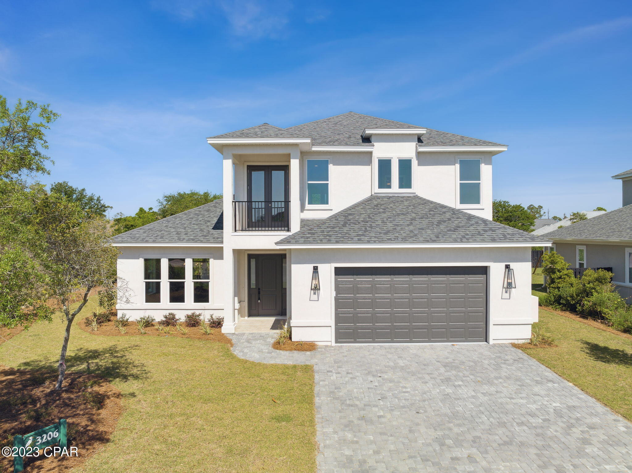 Stunning brand new home in the beautiful, upscale, gated community of Preserve on the Bay, in the heart of Panama City Beach. This one of a kind home features 3,361 sq. ft. of luxury living with an inviting open floor plan, which comprises 4 bedrooms and 4 1/2 baths, as well as a large open study/office/game room/etc. with a Balcony. As you enter the home you are immediately greeted with quality and class, an expansive open plan design, beautiful hardwood floors, a large living area with extensive use of windows overlooking the professionally landscaped back yard and natural preserve area. The large formal dining room, separate Breakfast Nook, wood flooring throughout the main areas and Master Bedroom, extensive use of trim, granite counter tops, 10' ceilings, and 8' doors throughout are just some of the other exquisite features of this home. For the cooking enthusiast, the large open plan Kitchen features stainless steel appliances(which includes a natural gas cooktop, wall oven, french door refrigerator), a walk-in pantry, an oversized island incorporating a breakfast bar, and plenty of windows overlooking the back garden allowing plenty of natural light to filter into the kitchen.

The Master Suite wing features an oversized bedroom, double large walk-in closets, double vanity sink, a free standing soaking garden tub, and a beautiful separate tiled glass enclosed shower. This is a highly energy efficient and well constructed home utilizing 2"x6" framing which allows for enhanced insulation values, as well as double paned low-E windows. The home is backed by the peace of mind of a Sellers Warranty. All dimensions are approximate, please measure and verify for accuracy.