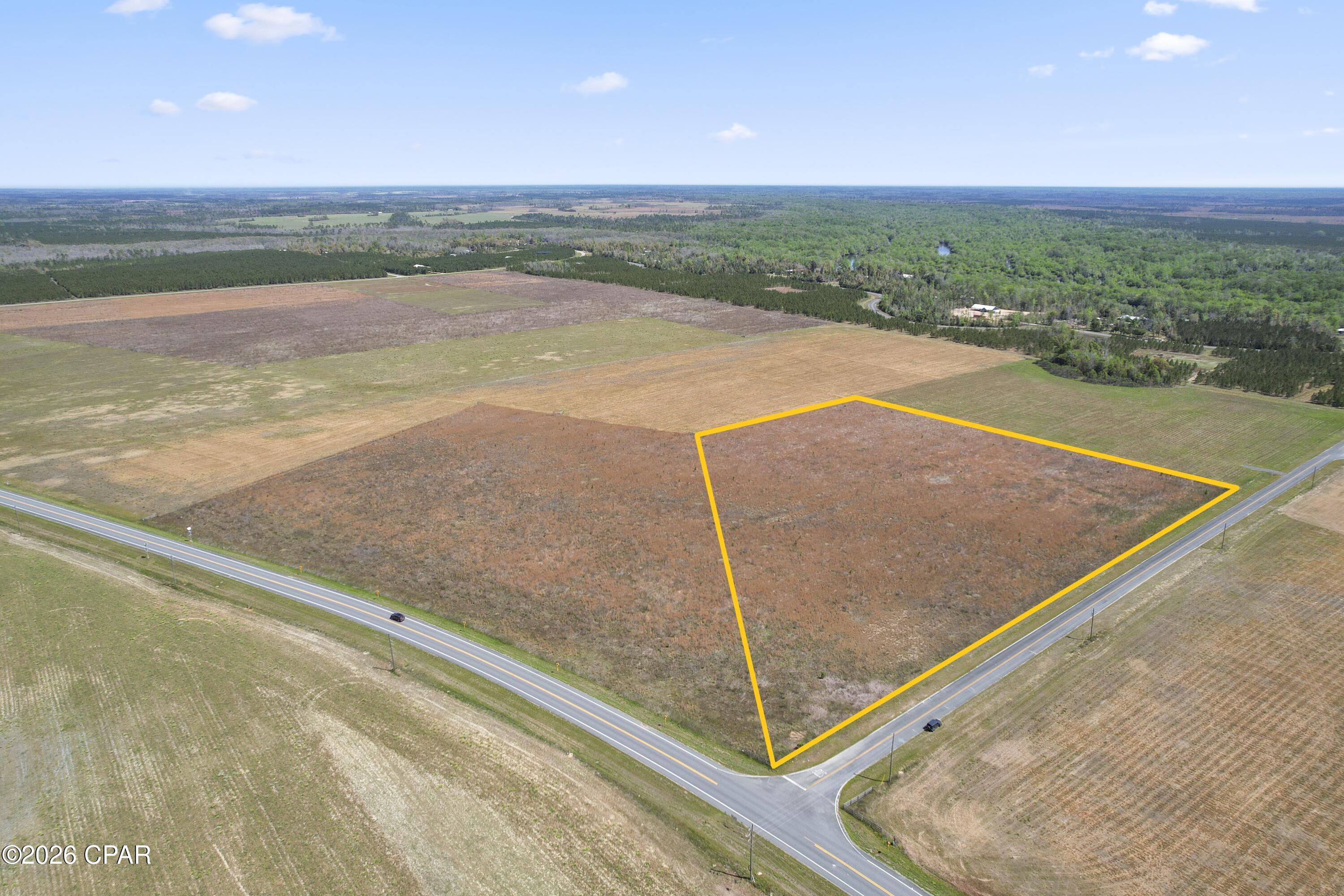 10. 3 Acre lot  near the Chipola river and boat launch.  The parcel is is nestled away in quiet setting and a perfect home site, possible development, small farm or an investment. The lot on the corner of Highway 71 and Chipola Park is also for sale.