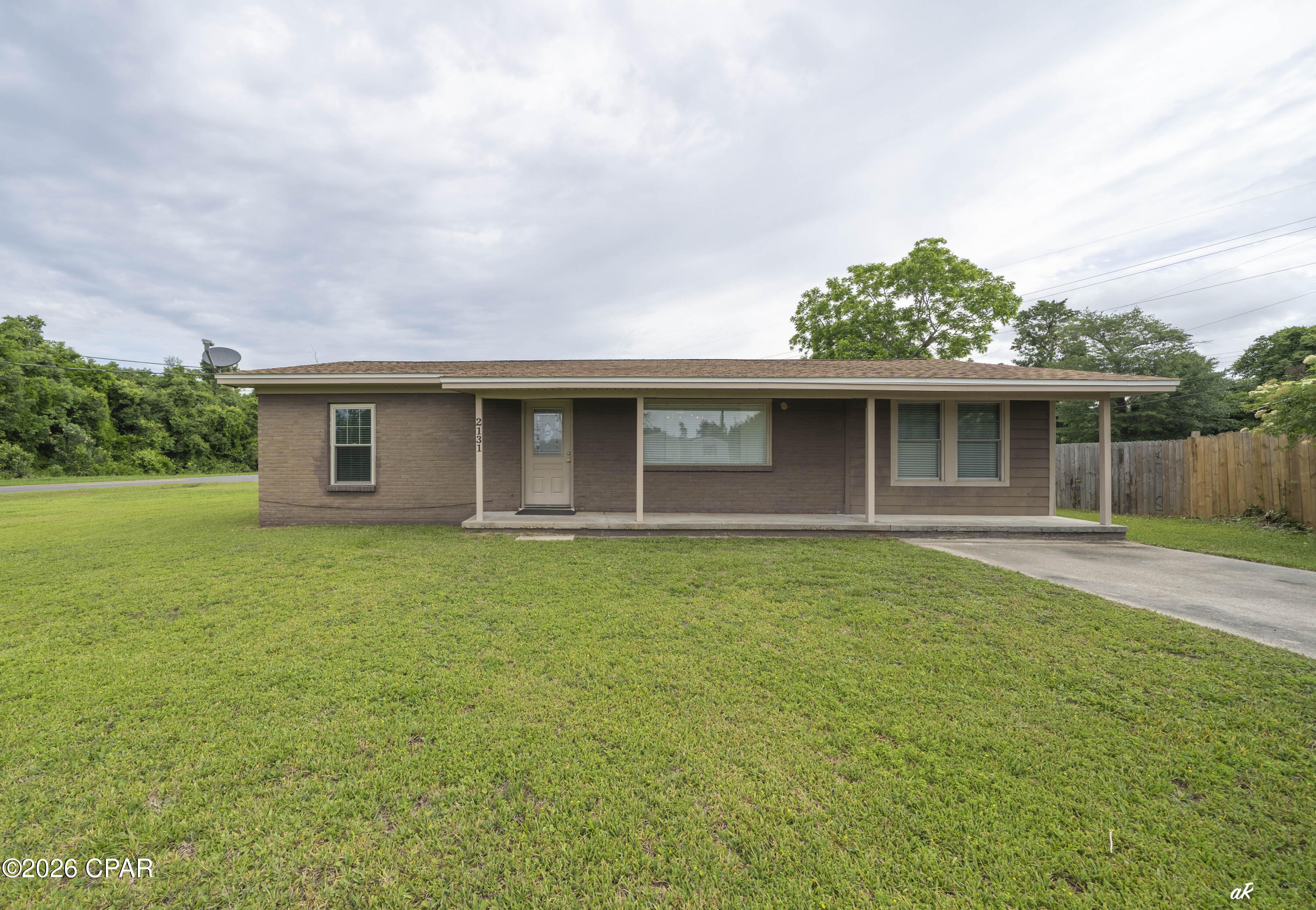 Charming and handicap-accessible 2-bedroom, 2-bath home situated on a spacious half-acre lot in the heart of Panama City. This property offers comfortable living with thoughtful accessibility features throughout, making it ideal for a variety of lifestyles. Enjoy plenty of outdoor space with a large enclosed pole barn perfect for storage, hobbies, workshop space, boat storage, home gym, or entertainment for gatherings. The expansive yard provides room for gardening, entertaining, or future possibilities. Conveniently located near shopping, dining, schools, and just a short drive to the beaches. A unique opportunity with space, functionality, and accessibility all in one!

Bring your style, this home is move-in ready!
