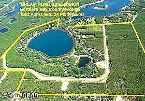 BREAM POND 1.17 ACRE LOT-OWNER FINANCING AVAILABLE-20% DOWN/20 YEAR AMORTIZATION/9%INTEREST/5 YEAR BALLOON-ATTENTION BUILDERS AND DEVELOPERS- This is a Dream Property ready to BUILD-OUT.  40 separate parcels in a complete subdivision surrounding and including Bream Pond in Northern Bay County.  All Platted, Paved Roads, Underground Electric.  With all of the recent Growth in the Sand Hills portion of Northern Bay County, this property is ready-to-go.  This property is about ½ mile East of Hwy77 and is ½ mile South of Hwy 20 making it a very convenient location.  Bream Pond is a beautiful approximately 30 Acre Lake that is known for its fishing.  It has clean clear water and a white sand lake bottom making it a desirable lake for swimming, kayaking, and other water activities.