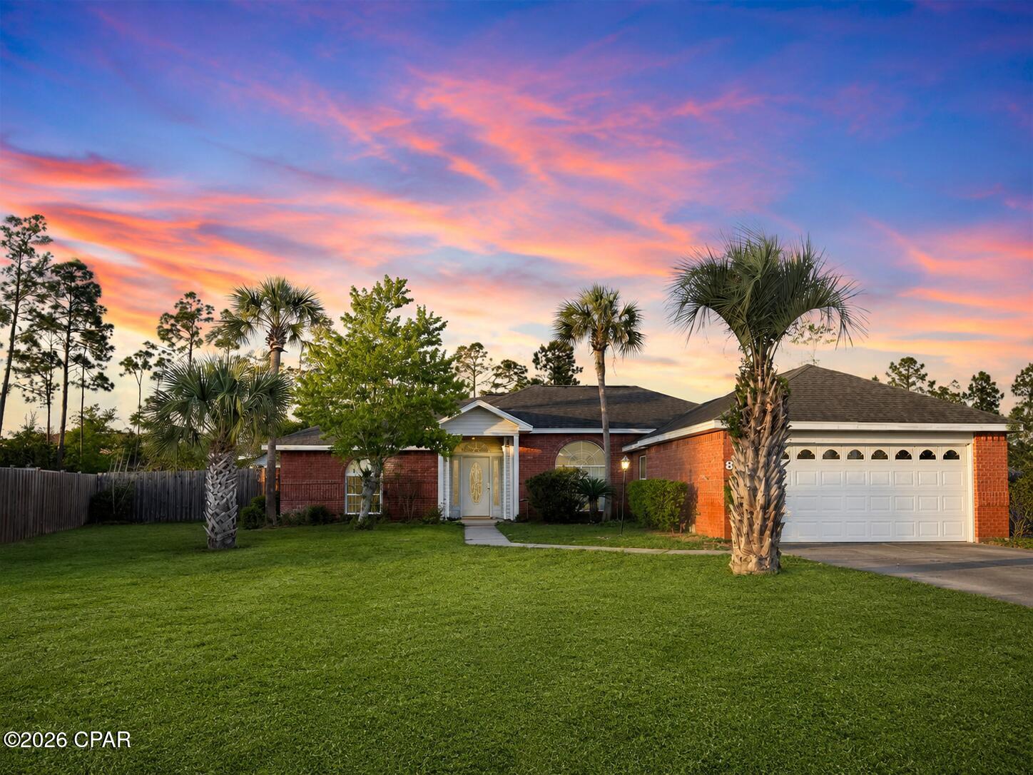 ''Coming Soon No Showings'' 

WELCOME to 8347 James Street in Panama City! A Northwest Florida property custom-built for the military family lifestyle. Situated on a generous .38-acre lot, this spacious 3-bedroom, 2-bath home offers the room, flexibility, and outdoor freedom that base families are always searching for. Boasting approximately 1,785 sq ft of heated and cooled living space (2,536 total sq ft), the property features an attached front-loading garage as well as a massive detached garage/workshop in the backyard.

Just minutes from Tyndall Air Force Base, this location is ideal for active-duty military, defense contractors, or retirees looking for an easy commute while enjoying the laid-back Gulf Coast lifestyle. Whether you need extra space for tactical gear, tools, hobbies, a home gym, or secure parking for boats, trailers, and weekend projects, the detached workshop gives you the ultimate flexibility that is incredibly rare in today's market.

Inside, the home features a functional split-bedroom layout, a spacious living area centered around a cozy fireplace, and plenty of room for everyday family life and entertaining. Outside is where this property truly shines. The oversized front yard provides exceptional curb appeal, while the large, fully fenced backyard is a private oasis perfect for kids, pets, cookouts, and enjoying Florida evenings under the stars.

Located in the high-growth Callaway area of Panama City, you are just minutes from local shopping, schools, parks, public boat ramps, and a short drive to the world-famous white-sand beaches. This is the kind of property that gives military families exactly what they need: space, convenience, privacy, and a place to thrive both on and off duty.

Buyer to verify all dimensions and information deemed important.