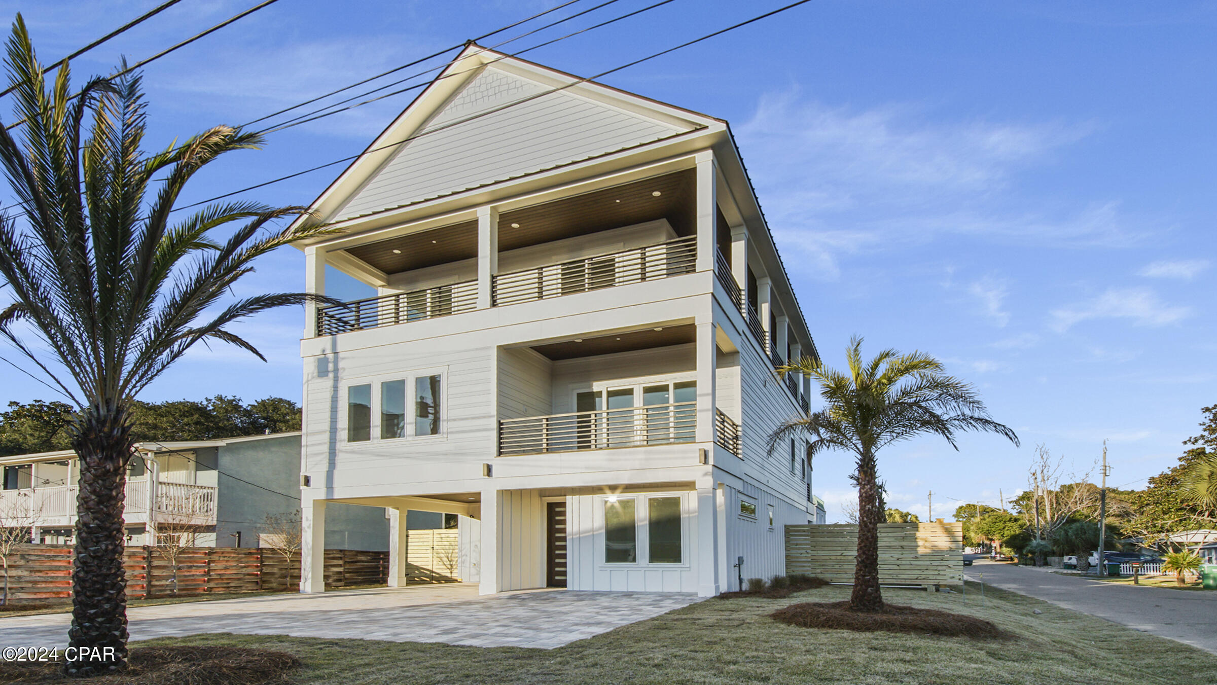 BACK ON THE MARKET due to the previous buyer's inability to close!  NEW CONSTRUCTION custom home!!!  
 It has just been professionally furnished to sleep up to 20 guests!  
Rental ready, everything you need is included from dishes and cookware to rugs and beach towels.  AMAZING GULF VIEWS as far as the eye can see!! INVESTORS' SHORT TERM RENTAL dream! This breathtaking beach home sits on a corner lot and is 1 short block away from your own PRIVATE DEDICATED BEACH! Featuring 7 beautifully furnished bedrooms, each with their own wall hung TV and many featuring en suite bathrooms  The home has a total of 6 full baths, each has unique tile work and vanities plus one half bath on main floor, 2 Custom  Fireplaces, Gorgeous Chef's Kitchen with a 56'' refrigerator, 48'' gas stove and wine cooler.  The large living room has plenty of comfortable seating and already has a wall hung TV above the amazing modern fireplace and has views of the Gulf.  Other home upgrades include a Fire Suppression Sys, Smart Car Charger, 11ft ceilings, 2 laundry units which already have washers and dryers installed, tankless gas water heaters, floating vanities, built in closets and beautiful composite decking with nearly 1000 sq ft of covered porches to enjoy your one of a kind view. Each floor has its own heating and cooling units.  The home has spray foam insulation on all exterior walls and roof.  Interior mechanical rooms and bathrooms also are insulated for sound.  After a day at your private beach, enjoy your private POOL with built in sun shelf which is already furnished with nice lounge chairs and plenty of seating for everyone to enjoy!  The pool and back yard is fully enclosed with a premium privacy fence.  This home and all its modern finishes is located next to PCB's newly built Margaritaville Beach Cottage Resort completed this year.  All the benefits of purchasing an income producing property with virtually no HOA fees.  This luxury beach house is a must see! Home sleeps 20 guests and has rental projections over $250K annually!!!
Call the listing agent today to schedule your private showing!