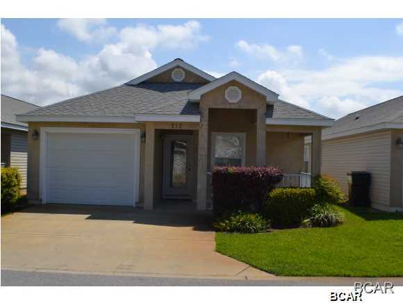 Cute 3 Bedroom/2 bath stucco home in Palm Cove. Open and airy living room/kitchen. Small dog ok with $250.00 pet deposit. No cats please. W/D hookups. 1 car garage, with driveway. Palm Cove has a community pool. No mowing the lawn, lawn care is included as well as garbage pick up! Home is near shopping, restaurants, schools and the beach! Zoned for Hutchison Beach, Surfside, Arnold. Call for an appointment.