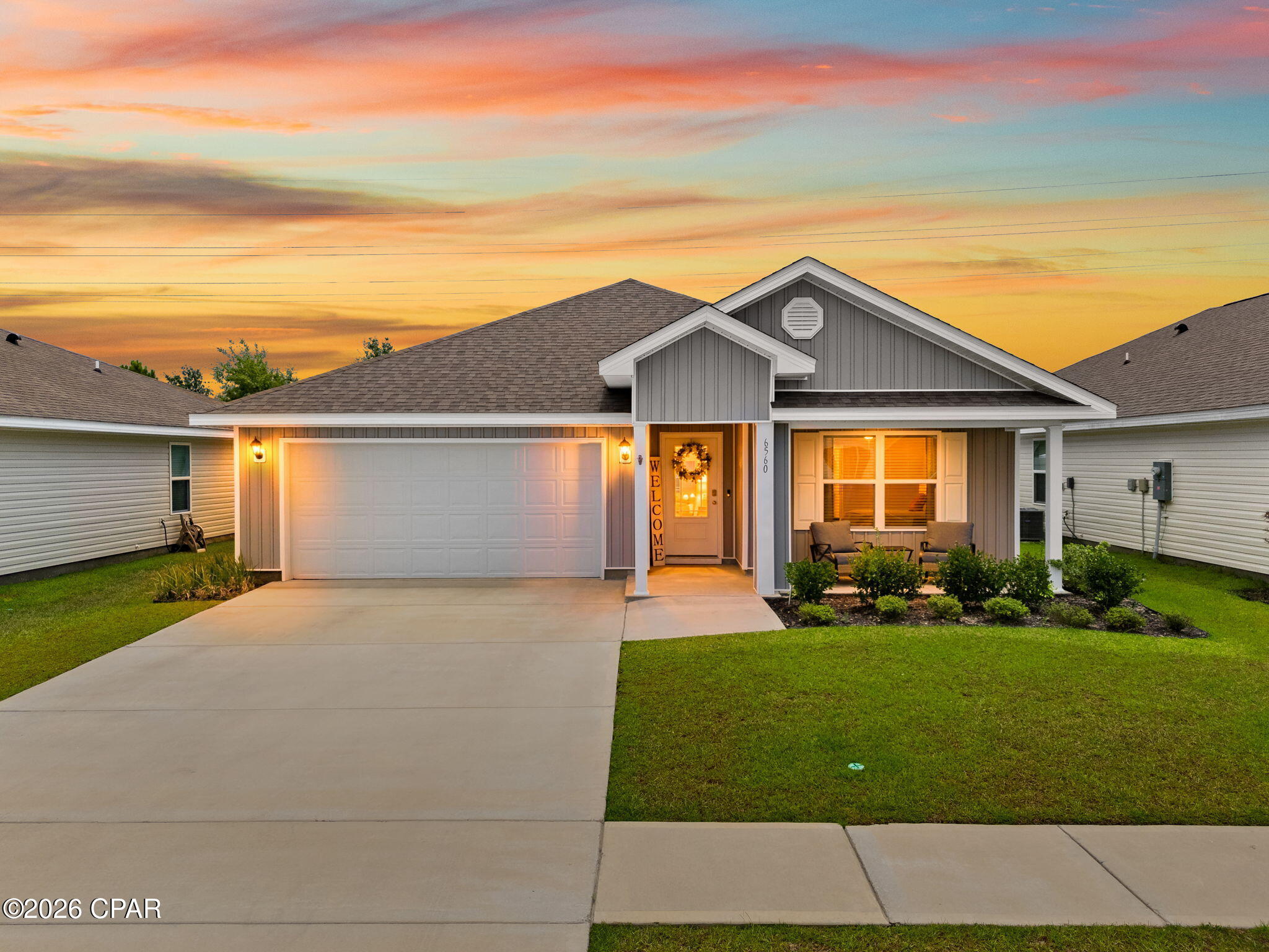 Pride of ownership is evident throughout this beautifully maintained home. Truly better than new this 4 bedroom, 2 bathroom home sits on a spacious lot in a community that offers amenities for everyone.

The seller has thoughtfully upgraded the home with a new kitchen sink and faucet, new garbage disposal, updated sink fixtures in both bathrooms, upgraded bathtub fixtures, a custom sliding glass shower door in the primary bath, upgraded shower heads and a stylish living room ceiling fan. A tasteful privacy fence adds both function and curb appeal.

The open concept living area flows seamlessly into the spacious kitchen featuring a large island with additional seating, creating the perfect space for casual dining, entertaining and everyday living.

The spacious primary suite offers a true retreat with dual vanities, a soaking tub, and a custom walk in shower with upgraded fixtures and a glass enclosure. You'll also appreciate the oversized his and hers walk in closets.

Step outside to enjoy the private fenced backyard overlooking a peaceful wooded preserve. The patio provides the perfect place to relax while enjoying added privacy from vinyl fencing on both sides.

This home is conveniently located near one of the community pools and amenity centers. Book your private showing today. 

Community Amenities: 
Basketball Court 
Pickleball Courts
Fitness Center
Outdoor Kitchen and Pavilion
Amenity Center
Community Mailbox Station
Two Playgrounds
Two Community Pools
Splash Pad

Buyer to verify all information that is deemed important.