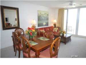 This beautiful 12 th floor 2 Bedroom, 2 Bath unit is one you need to see. Enjoy the beautiful sunsets, sugar sand beaches with Emerald Green water. This is a great buy in a much desired complex. Emerald Beach Resorts boasts a large gulf front lagoon pool surrounded by a hand-laid sundeck. Other amenities include a high definition theater, health and fitness center, two additional heated swimming pools. The layout is open with panoramic views of the gulf from the master bedroom, kitchen, and living room. The kitchen is appointed with granite countertops while crown molding is found throughout the living area and master bedroom. Emerald Beach is Panama City's resort destination of choice and will offer several on-site restaurants, coffee shops, delis, and an arcade for the kids. Buyers