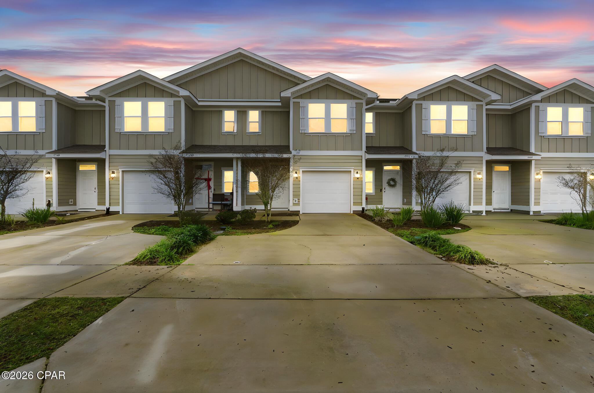 ***ASSUMABLE 2.99% VA INTEREST RATE AVAILABLE***

This well-maintained townhome offers a streamlined, low-maintenance lifestyle in a centrally located Lynn Haven community, with convenient access to major roadways, nearby charter schools, shopping, and dining. Featuring 3 bedrooms, 2.5 bathrooms, and approximately 1,537 square feet (builder plans), the layout is thoughtfully designed with modern finishes and everyday functionality.

The entryway opens to a bright and inviting main living space, where an open-concept living and dining area is enhanced by abundant natural light. A transom window above the front door and a full glass rear door allow sunlight to flow throughout the space. The kitchen overlooks the living area and features granite countertops, shaker-style cabinetry, stainless steel appliances, and a breakfast bar ideal for casual seating. A main-level powder room adds convenience.

Upstairs, all bedrooms are thoughtfully arranged for privacy. The primary bedroom includes a walk-in closet and a private bathroom with a double vanity and a walk-in shower with glass enclosure. Two additional bedrooms are located toward the rear of the home and share a full bathroom. The second-floor laundry area includes a washer and dryer, adding everyday convenience.

Additional features include Smart Home technology and a one-car garage. The garage door recently received a professional tune-up, including an upgrade from plastic rollers to urethane ball-bearing wheels for quieter operation. The HOA includes exterior building structure maintenance, offering a simplified ownership experience compared to surrounding communities. This townhome presents an excellent opportunity for those seeking comfort, convenience, and low exterior upkeep in Lynn Haven!

Seller has directed: no subject-to, owner financing, mirror wrap, or wraparound mortgage offers. All information is deemed reliable but not guaranteed. Buyers are encouraged to verify all details important to them.