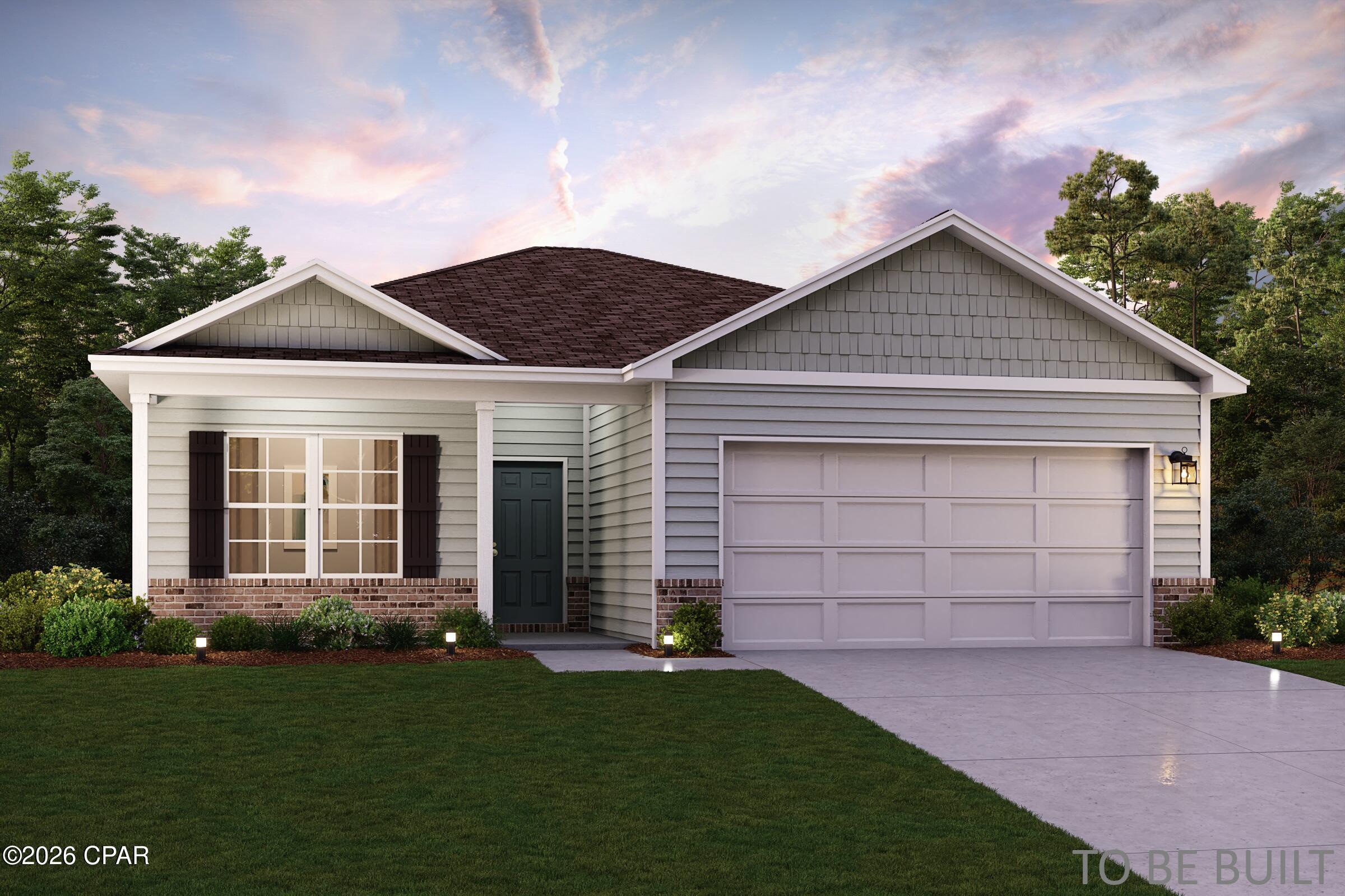 Discover Your Dream Home in the Pine Hills Community! The Beaumont Plan features a spacious open-concept design, seamlessly connecting the Living, Dining, and Kitchen areas--perfect for relaxation and entertaining. Natural light fills the home through Low E insulated dual-pane vinyl windows, highlighting elegant Shaker cabinets, quartz countertops and  stainless steel appliances, including an electric smooth top range, dishwasher, and over-the-range microwave in the kitchen. Retreat to the expansive primary suite with a private bath, dual vanity sinks, and a generous walk-in closet. This home also offers two well-appointed bedrooms, a thoughtfully designed secondary bathroom, and a serene patio--ideal for enjoying morning coffee or sunsets. Experience modern living at its finest in this beautiful Beaumont Plan home, where comfort meets style!
Ask sales counselor about new enhanced kitchen cabinet features and updated farmhouse style trim package!