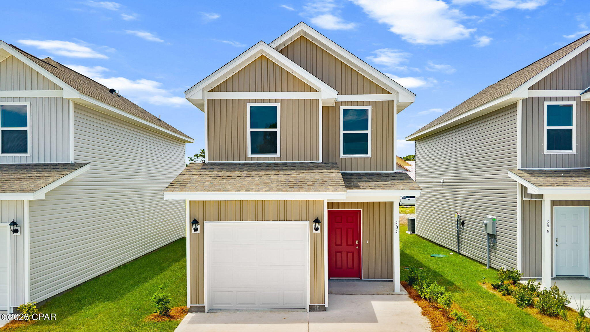 Welcome to the Alderbrook, a new home featured at Salt Pines in Port Saint Joe, Florida. The Alderbrook is a charming two-story home featuring 2 bedrooms, 2.5 bathrooms and offering 1,158 square feet of living space with a 1-car garage. The bottom floor features 9-foot ceilings and the upper level has 8-foot ceilings. This cozy home is perfect for the comfortable vibes that Port Saint Joe is known for.

A front porch (per plan) welcomes you into the home and opens to the kitchen which includes granite counter tops, quality cabinets, stainless steel appliances and an open concept floorplan with the kitchen flowing seamlessly into the dining room and living room. The bottom level also features a half-bathroom and pantry next to the kitchen and stairs. Upstairs, the primary bedroom has an attractive ensuite bathroom that features a granite vanity countertop and quality cabinetry. Enjoy additional storage with a spacious walk-in closet located off the primary bathroom. Your secondary bedroom features quality carpet flooring and a closet, and can be used as a bedroom, office, work out space or other bonus room. The possibilities are endless with the Alderbrook floor plan.
 
Additional features include EVP flooring in entry, living room, and all wet areas with soft carpet in the bedrooms. There are granite counter tops in all bathrooms and kitchen as well as a Smart Home Technology package allowing one central hub that talks to all the devices in your home. You can control the lights, thermostat and locks, all from your cellular device.
 
On the Exterior you will see quality vinyl siding, a covered front porch, and a patio in the back yard to enjoy the beautiful Florida weather. After a day of enjoying all that Port Saint Joe has to offer, enjoy a quiet neighborhood with friends and family in this cozy home.

To learn more about the Alderbrook plan and about Salt Pines, get connected with us today by requesting more information, or stop by the community in person. We look forward to telling you more about these lovely homes.