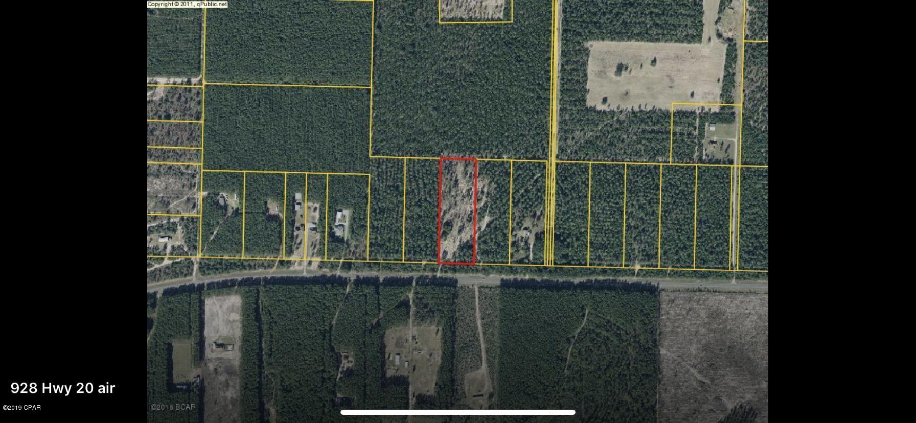 Vacant Land waiting for your home!!!  Approximately 5 acres located on Highway 20 just past Blue Springs Road - Washington County Line - Great for horses - Country living but still close to the beach - Wooded up front with some areas already cleared.