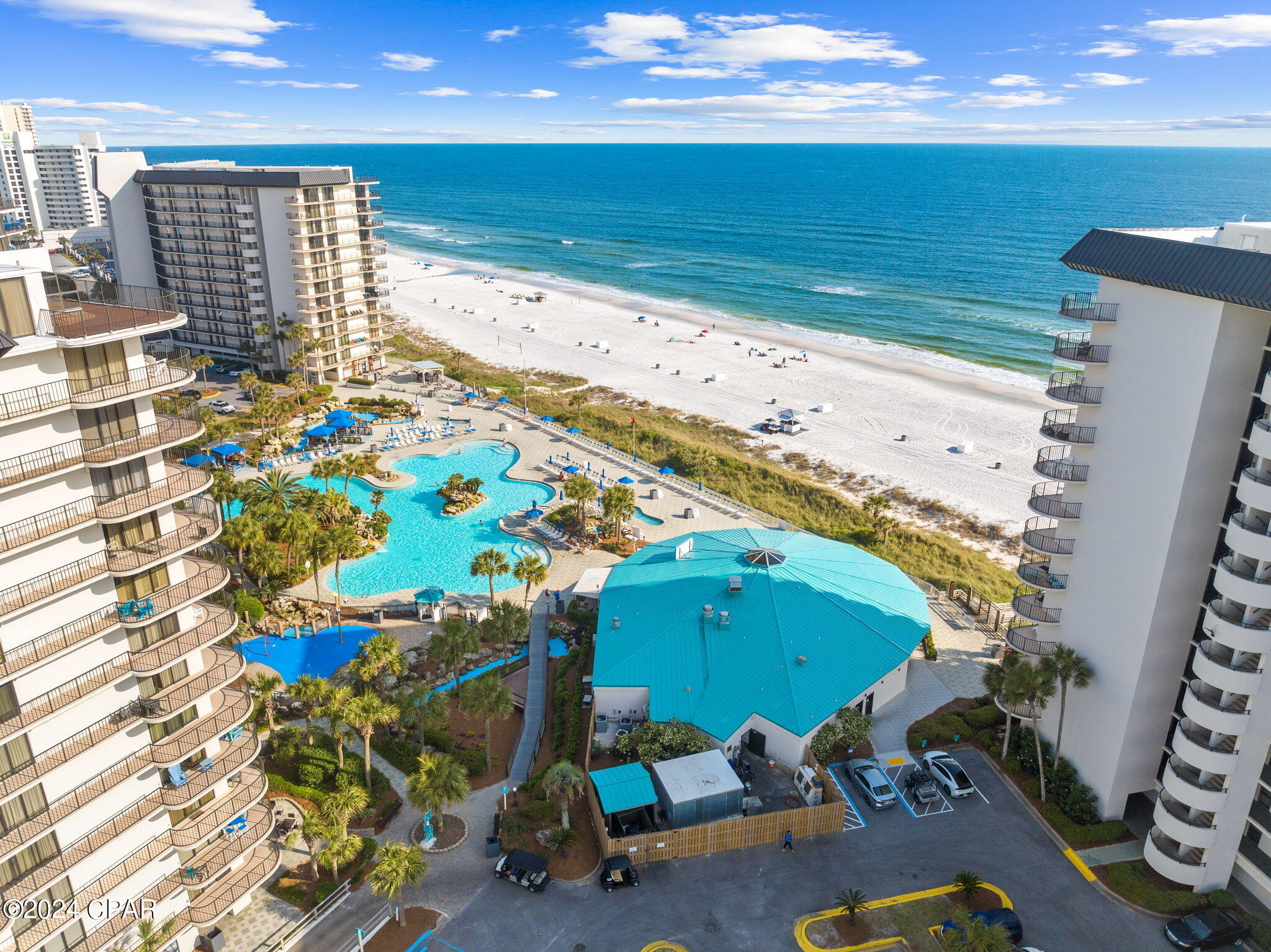 Perched on the 10th floor of Edgewater Tower 1, Unit 1004 is a beautifully positioned one-bedroom condo offering panoramic Gulf views and the promise of coastal serenity. Whether you're searching for a personal beach retreat or a high-performing investment property, this Gulf-front gem delivers the best of both worlds—income potential and the opportunity to make it your own.

Step inside and be greeted by the stunning emerald waters of the Gulf Coast through floor-to-ceiling windows that immediately set a tranquil tone. The spacious living area features tile flooring, high ceilings, and a seamless flow into the kitchen, which is outfitted with a Whirlpool appliance package, ample cabinetry, and a convenient breakfast bar—perfect for morning coffee or sunset cocktails.

The private covered balcony offers a front-row seat to breathtaking Gulf sunsets, making it an ideal spot to unwind. The primary ensuite is quietly tucked away at the front of the unit for optimal privacy and features generous closet space, an extended vanity, and a relaxing tub/shower combo.

Guests will appreciate the convenience of a second full bathroom with a walk-in shower, as well as an in-unit stackable washer and dryer—perfect for beach days and extended stays.

Edgewater Beach Resort is known for its top-tier amenities and luxurious coastal living. Enjoy gated access, on-site dining at Ocean's Bar & Grill, a tropical lagoon-style pool with waterfalls, a fitness center, tennis courts, golf, basketball, an arcade, and more—everything you need for relaxation or adventure, all within reach.

Don't miss this opportunity to own a piece of paradise. Whether you're looking to invest or escape, Unit 1004 is ready to deliver. Contact us today to learn more about rental projections or to schedule your private tour. Gulf-front living awaits!