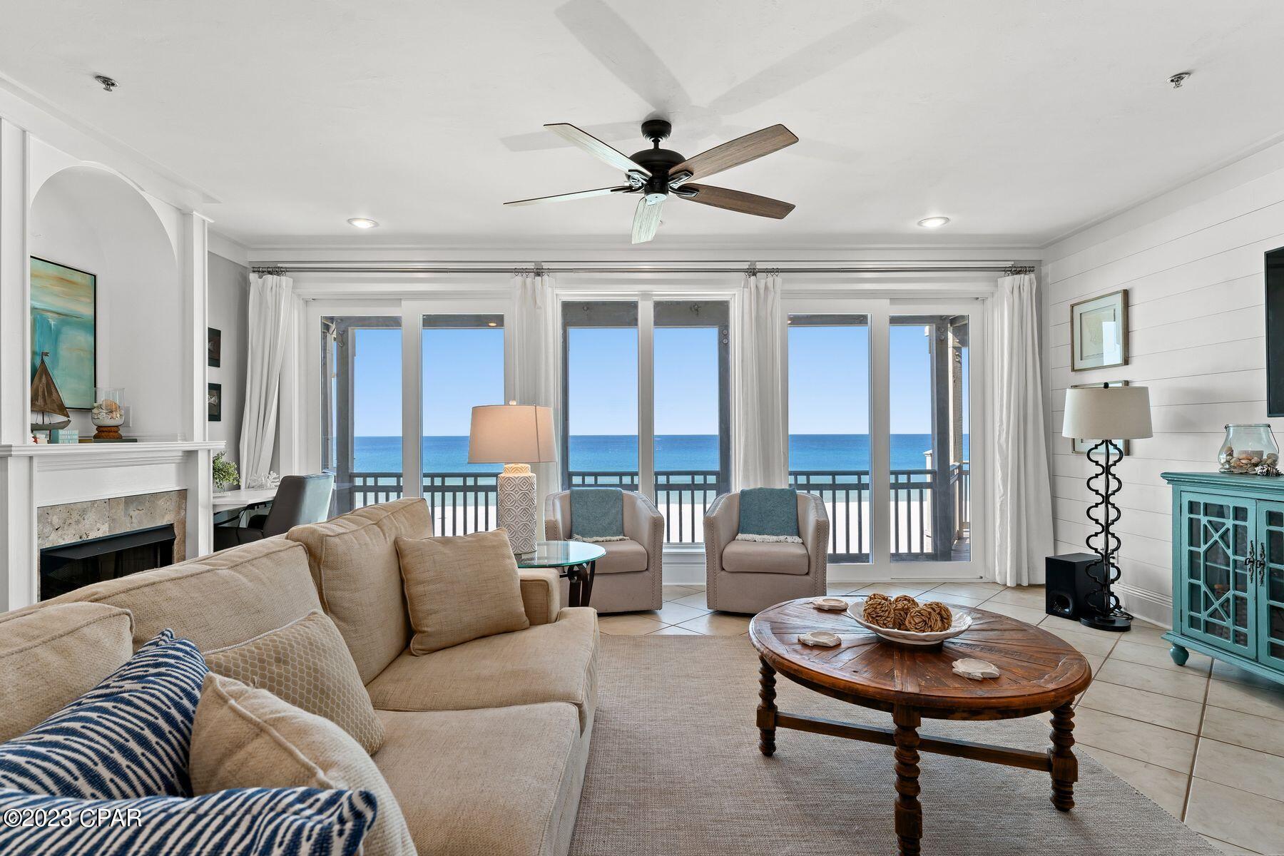 CURRENTLY UNDER CONTRACT, SELLER WILL CONSIDER BACKUP OFFERS. Almost $100k in booked rental income for 2023, this rare condominium is one of only six units in this community. With amazing views from almost every room. Recent renovations include new Hardie siding, metal roof, all new windows, doors and HVAC. The expansive layout, all on one level, feels like a home and includes 4 large bedrooms and 3 full bathrooms perfectly spaced to provide privacy. Also unique, is the full-width ocean front deck with both dining and sitting areas accessible from the living room and two of the bedrooms. There is a commercial elevator with direct access from within the unit, two pools and four parking spaces included. If you're looking for rare, unique and exceptional, this beautiful turnkey condominium has everything you need for a rental or to make it your home.
