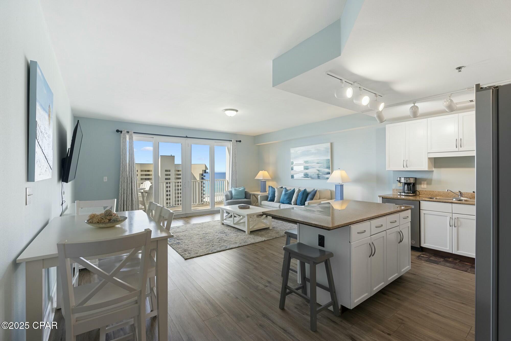 Welcome to 9860 Thomas Drive, Unit 913, a prime opportunity to own a stunning one-bedroom, two-bathroom condominium in the heart of Panama City Beach, FL. This property is located within the prestigious Laketown Wharf community, offering a wealth of amenities and unparalleled Gulf views.

This unit features a modern layout with new appliances, ensuring a seamless living experience. The spacious bedroom and two well-appointed bathrooms provide comfort and convenience, making it an ideal choice for both personal use and as a turn-key vacation rental.

Laketown Wharf is renowned for its extensive amenities, including five pools, two hot tubs, a zero-entry pool, an island pool, and a kiddie pool, catering to all age groups. The fitness center is well-equipped, allowing residents to maintain an active lifestyle. In the evenings, enjoy the nightly fountain show, a unique feature that adds to the charm of this community.

The location is exceptional, with private beach access just a short walk away. Additionally, the property is within walking distance to a variety of restaurants, offering diverse dining options. The proximity to local attractions and the vibrant atmosphere of Panama City Beach make this an attractive investment.

This condominium is a rare find, combining luxury, convenience, and an array of amenities. Whether you are looking for a permanent residence, a vacation home, or an investment property, 9860 Thomas Drive, Unit 913, presents an excellent opportunity. 

For more information or to schedule a viewing, please contact us today.