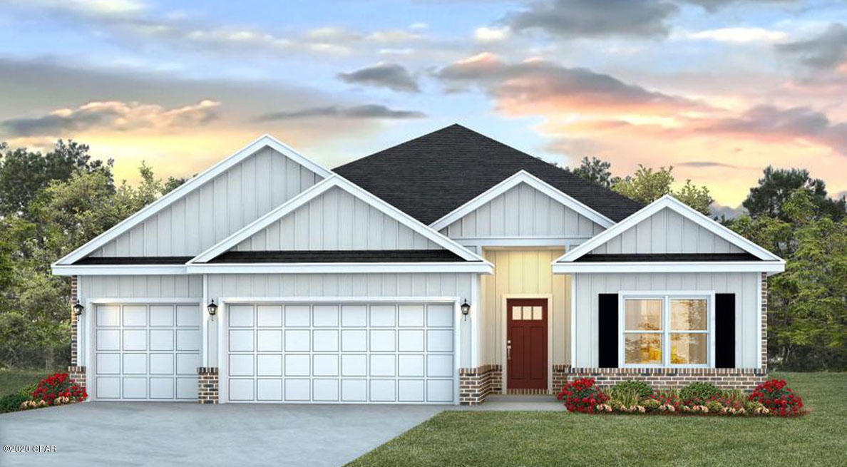 The Destin is a one-story, four-bedroom, three-bathroom, three-car garage floorplan. As you enter this home you are covered by a small front porch and walk into a foyer. The home's first two guest bedrooms and one guest bathroom are off of the foyer. If entering through the garage you will walk directly into the laundry room and then into the home's kitchen and living room area. The Destin have Gourmet Kitchens. The kitchen has granite countertops and Whirlpool Stainless steel appliances. Towards the back of the home are the third guest bedroom, guest bathroom, and main first bedroom. A standard Smart Home package includes a KwikSet keyless entry, Skybell doorbell, automated front porch lighting, an Echo
Dot device, and Quolsys touch panel which can be integrated to control your lighting, thermostat, front door and so much more.
A builder 10 year structural warranty is also included.

Pictures, photographs, floor plans, elevations, features, colors and sizes are approximate for illustration purposes only and will vary from the homes as built. Home and community information including pricing, included features, terms, availability and amenities are subject to change and prior sale at any time without notice or obligation. For Move-In/Completion Estimates: Ready dates are estimates only. Timing of completion of construction and buyer move-in are subject to contingencies contained in home purchase agreement and governing jurisdictions issuance of a certificate of occupancy, and may change due to forces majeures and other delays or disruptions outside the reasonable control of the Builder.