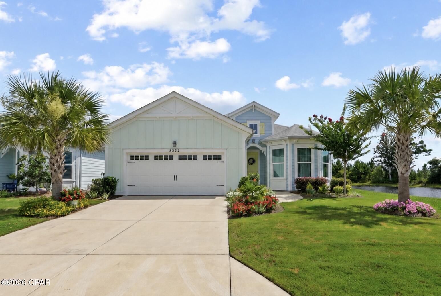 Welcome Home to Paradise!
Prepare to fall in love with this stunning Breeze floor plan in the highly sought-after Latitude Margaritaville Watersound! Perfectly positioned on a premium pond and preserve homesite in desirable Phase 3, this exceptional home is just minutes from the community's world-class amenities and offers the perfect blend of luxury, comfort, and tranquility.
Designed to impress, this immaculate 2-bedroom, 2.5-bath home with a spacious den shows like a professionally decorated model home. The open-concept layout is enhanced by upgraded tile flooring throughout, while an entire wall of sliding glass doors fills the living space with natural light and showcases breathtaking water and preserve views.
The gourmet kitchen is the heart of the home, featuring a large entertaining island, Whirlpool appliances, abundant cabinetry, and seamless flow into the dining and living areas--perfect for hosting family and friends.
Thoughtful upgrades can be found throughout, including beautiful decorative ceiling beams in both the den and the primary suite, along with a soothing designer color palette that creates a warm, coastal atmosphere. Wake up each morning to peaceful backyard views from the spacious primary bedroom, and enjoy a spa-inspired ensuite bath complete with dual vanities and a floor-to-ceiling tiled walk-in shower.
Your guests will appreciate the privacy of their own bedroom with a beautifully appointed ensuite bath, making every visit feel like a vacation.
The versatile den offers endless possibilities as a home office, reading room, hobby space, or media room and features a charming bay window with custom built-in cabinetry.
Additional upgrades include epoxy-coated garage flooring and a pre-installed water line, making it easy to add a future whole-home water filtration system.
The professionally landscaped front gardens create exceptional curb appeal, but the true showstopper is the expansive wraparound screened lanai. Overlooking peaceful pond and preserve views, this private outdoor retreat is the perfect place to enjoy your morning coffee, entertain friends, or unwind while taking in the beauty and serenity of nature.
This is more than a home--it's a lifestyle. Come experience the relaxed, resort-style living that makes Latitude Margaritaville Watersound one of Florida's most desirable 55+ communities. Welcome Home to Paradise!
Prepare to fall in love with this stunning Breeze floor plan in the highly sought-after Latitude Margaritaville Watersound! Perfectly positioned on a premium pond and preserve homesite in desirable Phase 3, this exceptional home is just minutes from the community's world-class amenities and offers the perfect blend of luxury, comfort, and tranquility.
Designed to impress, this immaculate 2-bedroom, 2.5-bath home with a spacious den shows like a professionally decorated model home. The open-concept layout is enhanced by upgraded tile flooring throughout, while an entire wall of sliding glass doors fills the living space with natural light and showcases breathtaking water and preserve views.
The gourmet kitchen is the heart of the home, featuring a large entertaining island, Whirlpool appliances, abundant cabinetry, and seamless flow into the dining and living areas--perfect for hosting family and friends.
Thoughtful upgrades can be found throughout, including beautiful decorative ceiling beams in both the den and the primary suite, along with a soothing designer color palette that creates a warm, coastal atmosphere. Wake up each morning to peaceful backyard views from the spacious primary bedroom, and enjoy a spa-inspired ensuite bath complete with dual vanities and a floor-to-ceiling tiled walk-in shower.
Your guests will appreciate the privacy of their own bedroom with a beautifully appointed ensuite bath, making every visit feel like a vacation.
The versatile den offers endless possibilities as a home office, reading room, hobby space, or media room and features a charming bay window with custom built-in cabinetry.
Additional upgrades include epoxy-coated garage flooring and a pre-installed water line, making it easy to add a future whole-home water filtration system.
The professionally landscaped front gardens create exceptional curb appeal, but the true showstopper is the expansive wraparound screened lanai. Overlooking peaceful pond and preserve views, this private outdoor retreat is the perfect place to enjoy your morning coffee, entertain friends, or unwind while taking in the beauty and serenity of nature.
This is more than a home--it's a lifestyle. Come experience the relaxed, resort-style living that makes Latitude Margaritaville Watersound one of Florida's most desirable 55+ communities.