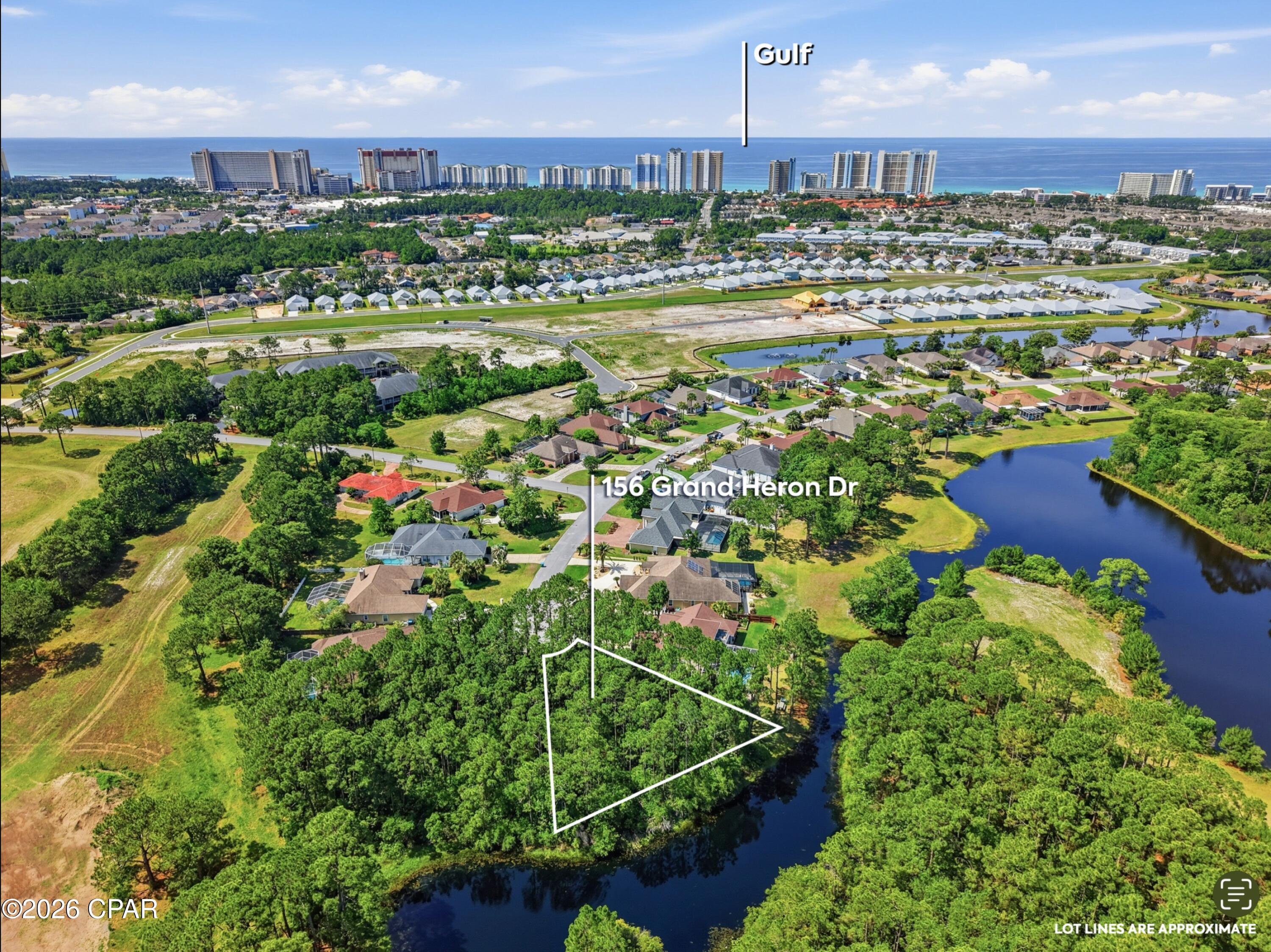 Only a FEW REMAINING...The GLADES offers the RARE OPPORTUNITY to CREATE your NEXT MOVE to a WONDERFUL LIFE on this INCREDIBLE WATERFRONT HOMESITE in one of Panama City Beach's most BEAUTIFUL ESTABLISHED communities. With the ADJACENT LOT ALSO AVAILABLE, this is a unique opportunity to build for extended family living OR for a LUXURY HOME BUILDER to create CUSTOM HOMES. The CUL-DE-SAC setting comes with an impressive 144 feet of rear frontage offering TRANQUIL WOODED and WATER VIEWS! Build your custom dream home in a location that perfectly balances SERENITY and CONVENIENCE. Enjoy remarkably low HOA fees all while staying minutes from golf courses, bridge-to-town access, and a vibrant array of dining, shopping, and entertainment. New hospital and ancillary medical services are being constructed nearby as are retail and casual dining spots. A brand new DOLLYWOOD theater, TOP GOLF, and PIER PARK shopping and dining are minutes down the highway.  The location SOUTH of Panama City Beach Parkway places you within minutes of our AWARD WINNING SUGAR SHORE and EMERALD WATERS as well as numerous UNIQUE GULF and LAGOON FRONT DINING destinations. For more convenience...THREE access points into THE GLADES, two at LIGHTED INTERSECTIONS! Another CONVENIENCE...retrieve YOUR MAIL at the end of YOUR OWN DRIVEWAY! This GOLF CART COMMUNITY is home to a great new addition, the POPULAR DUPLIN WINERY! Come pour a glass to CELEBRATE your DECISION to CHANGE your LIFE!