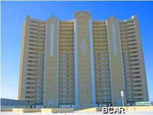 JUST REDUCED FOR A QUICK SALE!!!! Bargain Price at one of Panama City Beaches Premier Properties With One Of The Lowest Association Dues Around!!!!You will fall in love with this tastefully decorated 2 bedroom, and 2 full bath unit, that was decorated for vacationing in the Gulf-of-Mexico. Emerald Isle has one of the largest balconies in this plan, which bows out with more than enough room for table, chairs, and loungers. Sit back and take in the beautiful gulf breeze while watching the dolphins swim by. The gourmet kitchen features granite countertops with wonderful cabinet space and overlooks into the living and dining room that features a wonderful layout with beautiful bold and soft colors for a great Caribbean mix. The master bedroom is gulf front allowing you to wake up each