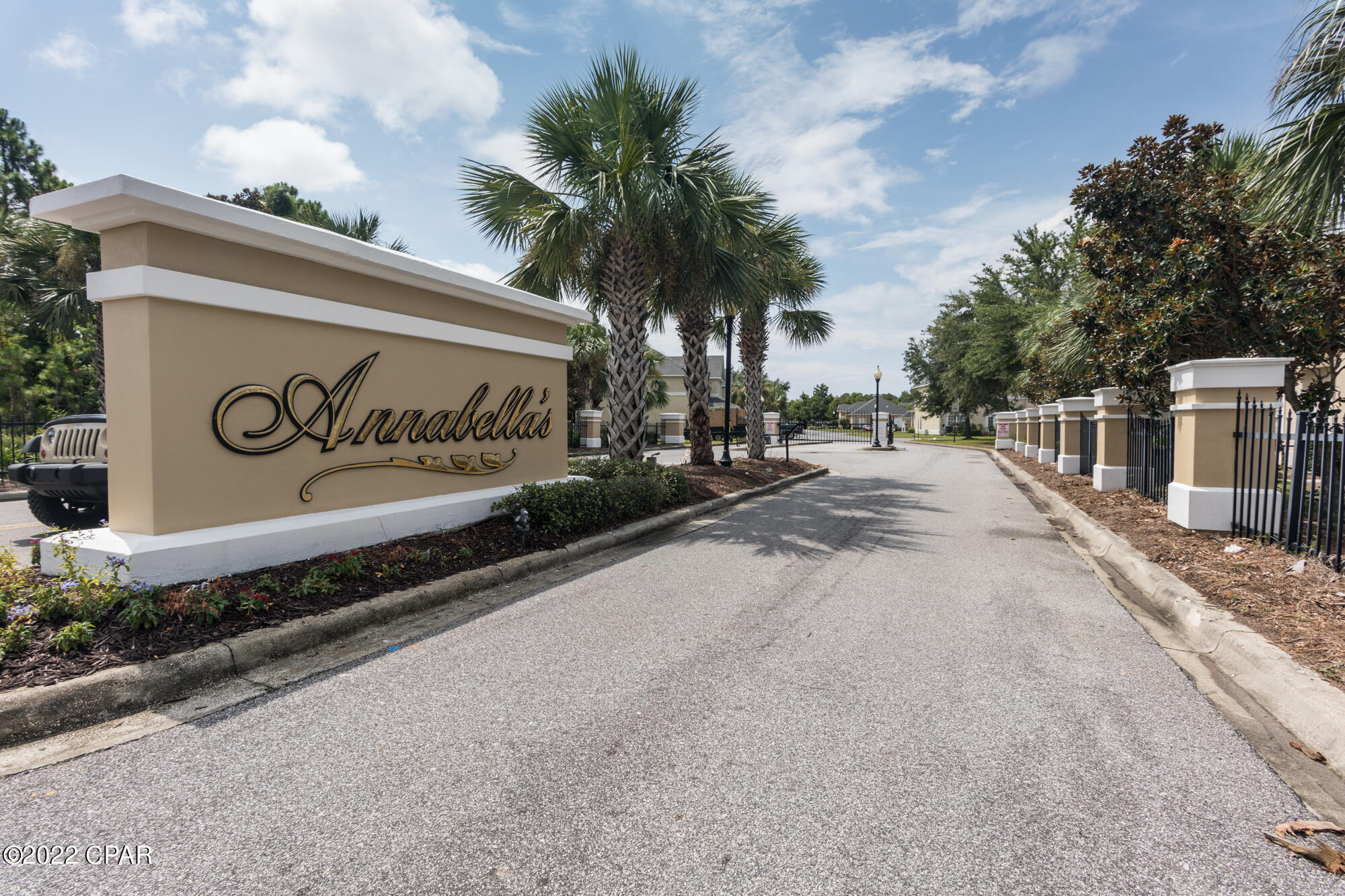 Welcome to Annabella's townhomes! This is a very well kept 2 bedroom 2.5 bath townhome located within a gated community with a pool. The floor plan is very open and feels very large. The first floor features LVP in living/dining, open concept kitchen, laundry room and a 1/2 bath. Upstairs are two large bedrooms with their own private baths.  New carpet on stairs and entire upstairs area.  HVAC is newer as is the hot water heater. This townhome has been well cared for and will not last long in this very popular subdivision.