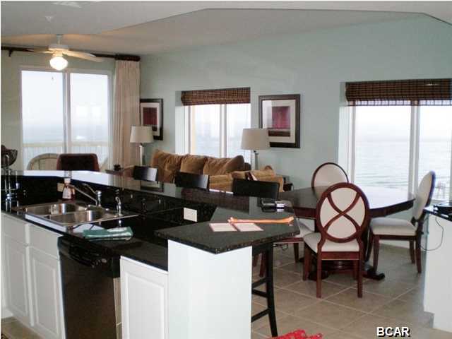 Introducing the Rolls-Royce of vacation rentals! This 3BR/3BA end unit is on the ever popular west side at Calypso, overlooking the dedicated beach, pier and Pier Park...just awesome views from this height. This is one of two units that this owner is selling that grossed over $70K in 2014 and has been a solid revenue generator since the sellers have owned it. Even better, it is being offered fully furnished (new sofa and chairs), ready to rent with pending bookings for 2015 already! And that's not all...the current rental manager will stay on so you can continue to generate strong rentals. And the best part is his surprisingly low management fee...call today for more information. All balconies in west tower are closed until mid/end February due to repairs. Balconies have all been