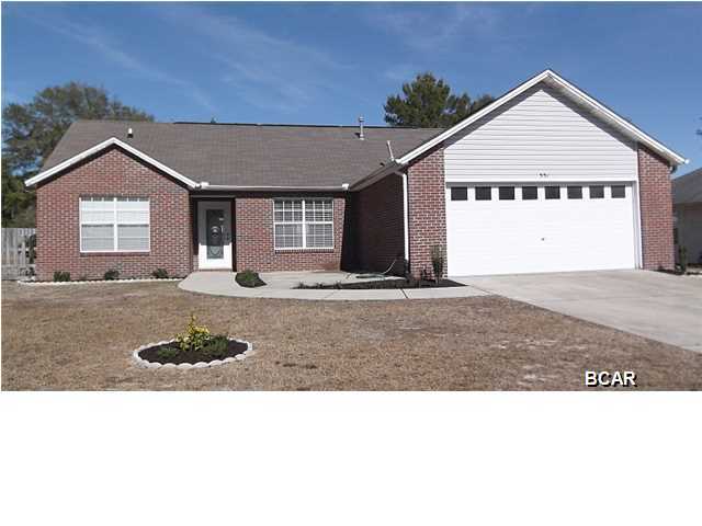 Very nice home with open floor plan, breakfast bar, breakfast nook, split bedroom plan, fenced back yard, 2-car garage, and washer/dryer connections. Close to Tyndall AFB, schools, and shopping.