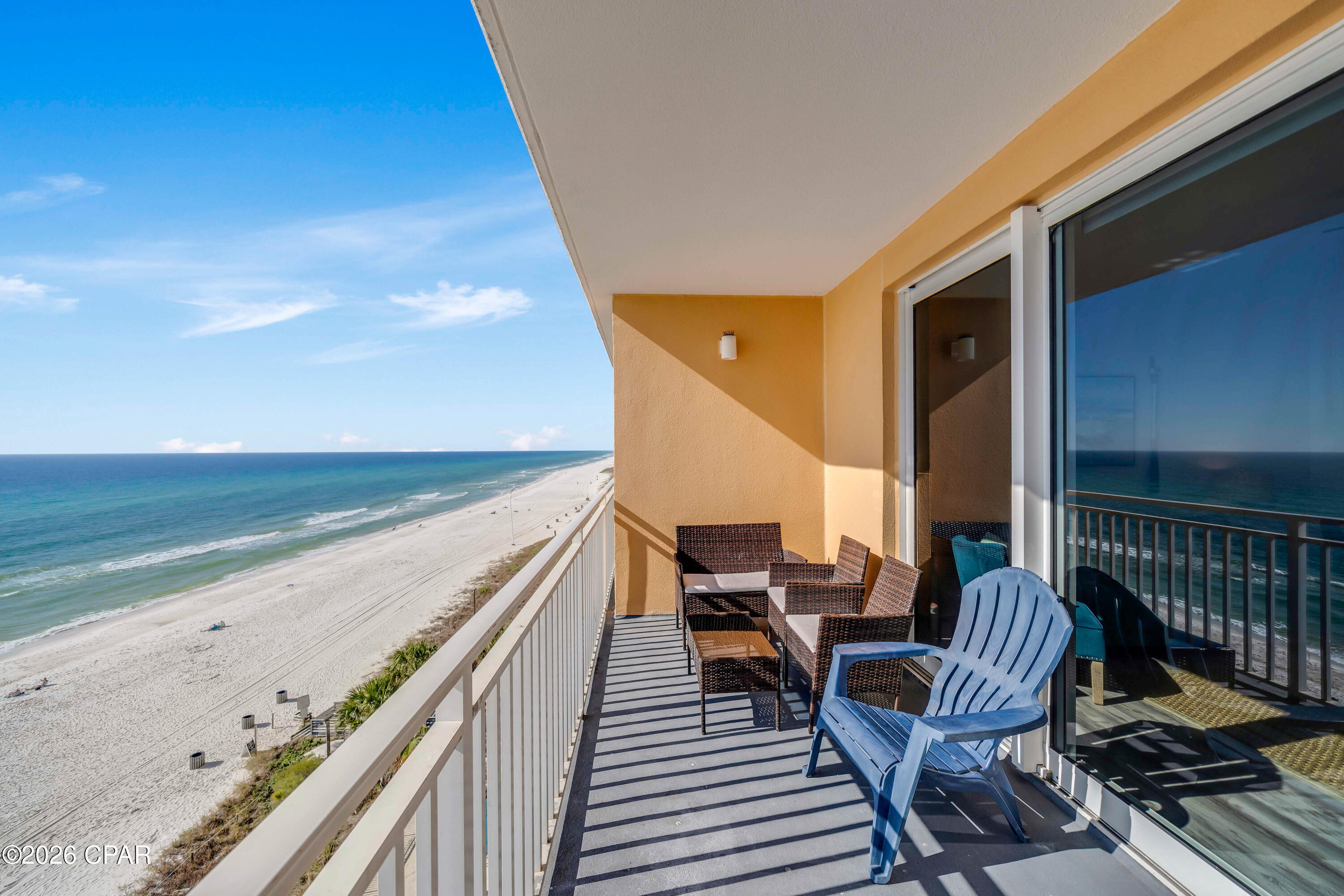 COMPLETELY RENOVATED AND LOW FLOOR condo now available at Splash!  This desirable 4th floor was renovated from top to bottom in 2023! New floors, new cabinets, new walk-in showers, new appliances and more! Hot water heater and washer & dryer replaced last year... so everything is all done for you - just bring your swim suit and be ready to relax!  Offered fully furnished and turnkey ready for your next rental investment! This perfect location on the 4th floor allows you to take advantage of the gorgeous beach and sunset views, but still a low floor if you don't want to worry about an elevator.  This one bedroom WITH BUNK has 2 full baths and sleeps 6, making it an ideal condominium rental.  The inviting coastal decor welcomes you for fun and frolicking or relaxing and unwinding on the beautiful white sandy beaches.  Splash is a true resort on the beach, with over 400 feet of gulf frontage!  Come enjoy the fabulous amenities Splash has to offer including the popular kids waterpark with a lazy river, splash pads, a water bucket playground, 2 pools (one heated in winter!), jacuzzi, a beach bar and grill, snack and coffee shop, BBQ grills to grill on your own, state-of-the-art fitness center, and right next to Alvins Island Beach Shop for anything else you may need at the beach!  Parking is never an issue, lots of parking spaces and just a short walk over to your COVERED parking garage.  Enjoy your amazing location on the west end of beautiful Panama City Beach, the perfect spot just between 30A and Pier Park to take advantage of all the shopping, dining, activities and entertainment opportunities.  Call today to make this your new investment rental or new home at the beach!