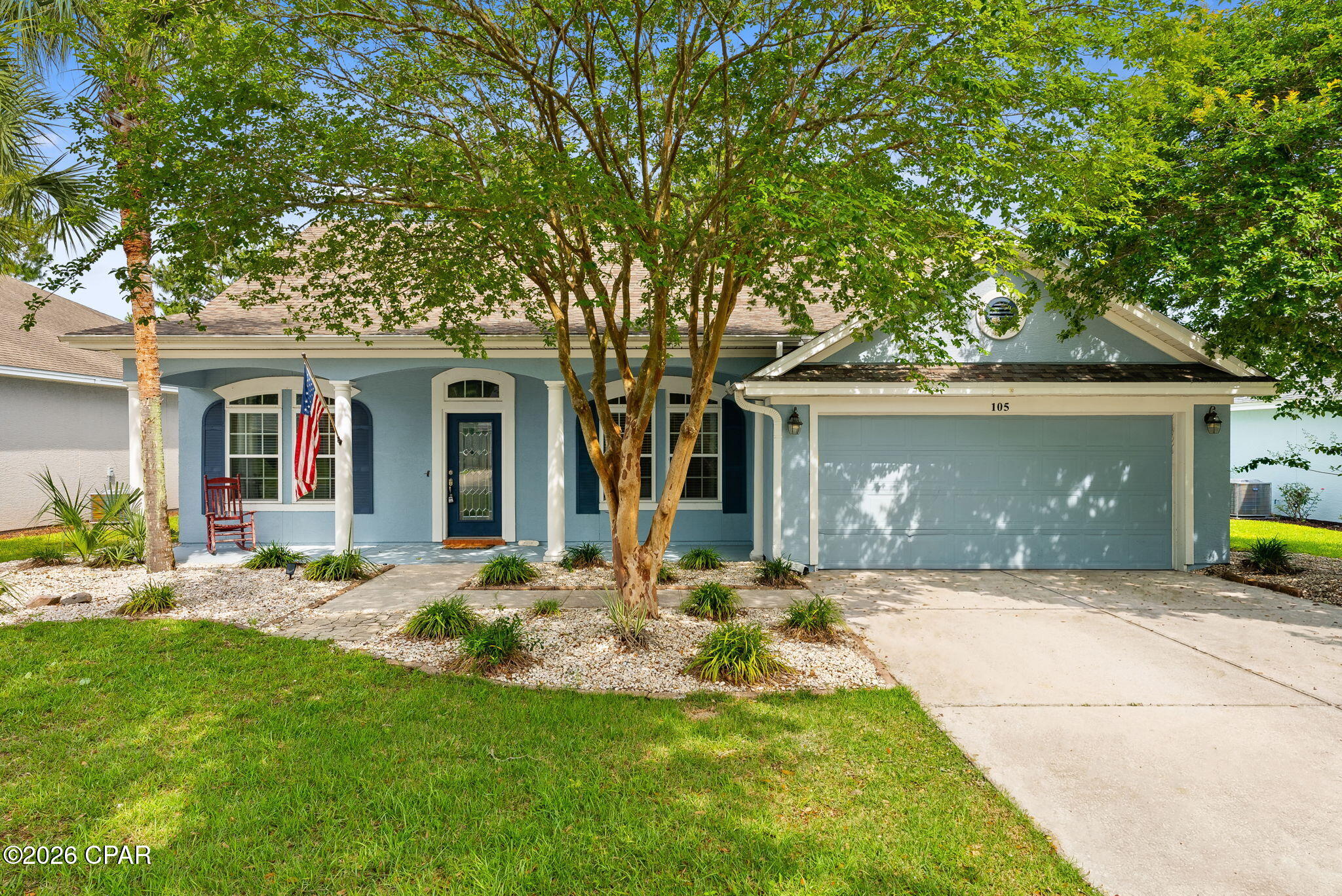 Vacant and easy to show, this beautifully designed David Weekley home is located in the newest section of Palmetto Trace and presents an exceptional opportunity to own one of the community's most spacious and thoughtfully designed floor plans.

Perfectly positioned just across N. Pier Park Drive from Frank Brown Park, this golf cart-friendly neighborhood offers convenient access to the beach, Pier Park's shopping, dining, and entertainment, plus an easy route to Philip Griffitts Sr. Parkway for quick access around Panama City Beach. Developed by The St. Joe Company, Palmetto Trace is known for its quality construction, well-maintained streetscapes, and desirable community amenities.

This move-in ready, single-story home features an open-concept layout with flexible living spaces designed to fit today's lifestyle. Just off the entry, you'll find a versatile room currently configured as a fourth bedroom but equally suited as a private office or flex space. A generous bonus room provides endless possibilities for a media room, playroom, fitness space, or hobby area.

At the heart of the home, the expansive kitchen is built for both everyday living and entertaining, featuring a massive center island, stainless steel appliances, abundant cabinetry, and an oversized walk-in pantry.

The spacious primary suite offers a relaxing retreat with a luxurious bath complete with a soaking tub, separate glass-enclosed shower, dual vanities, and an oversized walk-in closet. Two additional bedrooms and full bathrooms provide plenty of space for family and guests.

Additional upgrades include built-in storage, a Good Sense smart thermostat, a Rachio smart irrigation system, and a fully fenced backyard ideal for pets, outdoor entertaining, or simply enjoying your own private space.

Located just steps from the community's second pool, this home combines location, space, and value.