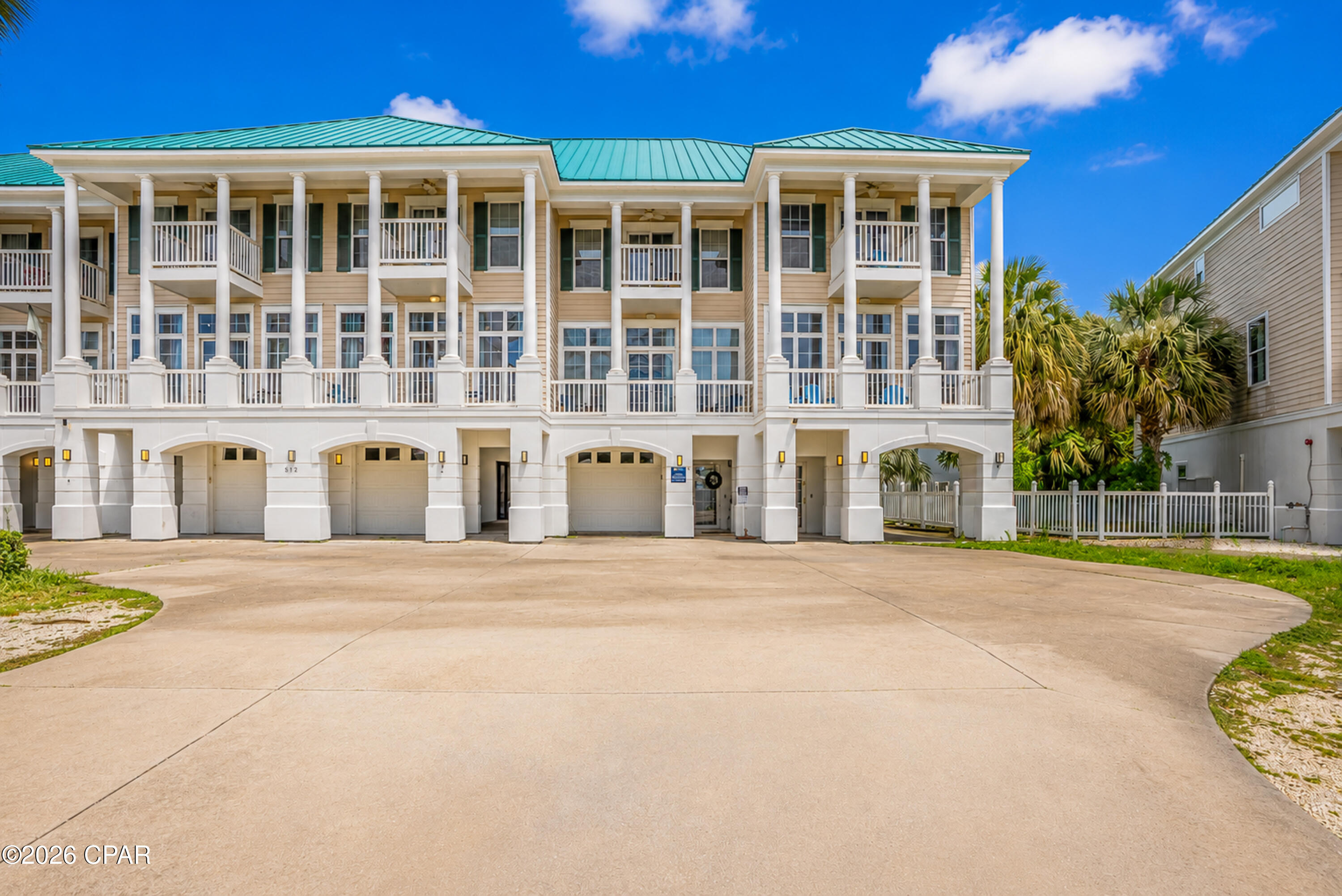 Discover the perfect blend of luxury living and income potential in this stunning 5-bedroom, 4.5-bath townhome, just steps from pristine Panama City Beach access points. Featuring coastal finishes, 9-foot ceilings, and a peak-a-boo Gulf-view, this fully furnished townhome is a great fit for your family and investment needs.
Why it stands out: The first-floor bedroom with kitchenette unlocks potential for an anytime personal use retreat or include it in bookings to maximize rental income. The spa-inspired master suite, well equipped kitchen, and additional bedrooms make it roomy for big families and larger vacation groups alike. Plus, the attached garage and community pool add value for use, fun, and investment returns.

Walk to the beach, shops, and restaurants. Enjoy world-class sunset views from your balconies. Unwind in the hot tub. Whether your goal is a second home, primary residence, or vacation rental investment, this unit is a great fit.

Live the Lifestyle. Walk to great local dining options and entertainment: start your evening at local favorites like Firefly, Hunt and Gather, C-Level or Angelo's, then unwind at lively hotspots like the newly built Tootsies (Where Spinnaker used to be), Pineapple Willies, or the Arcade and Bowling Alley at Laketown. Need a day trip or a break from the salt? Ripley's Believe It or Not, Wonder Works, and Shipwreck Island water park are minutes away, making this the ultimate base for family vacations and getaways..

The potential first-floor lock-out suite with kitchenette, and flexible bedrooms with bunks, large family room with balcony layout caters perfectly to vacation rental demands. Community pool, private hot tub, and garage (ideal for car, golf cart storage  or small boat, jet ski) add tangible appeal. With Panama City Beach ranking among the highest-demand vacation rental markets, this property hits the mark.