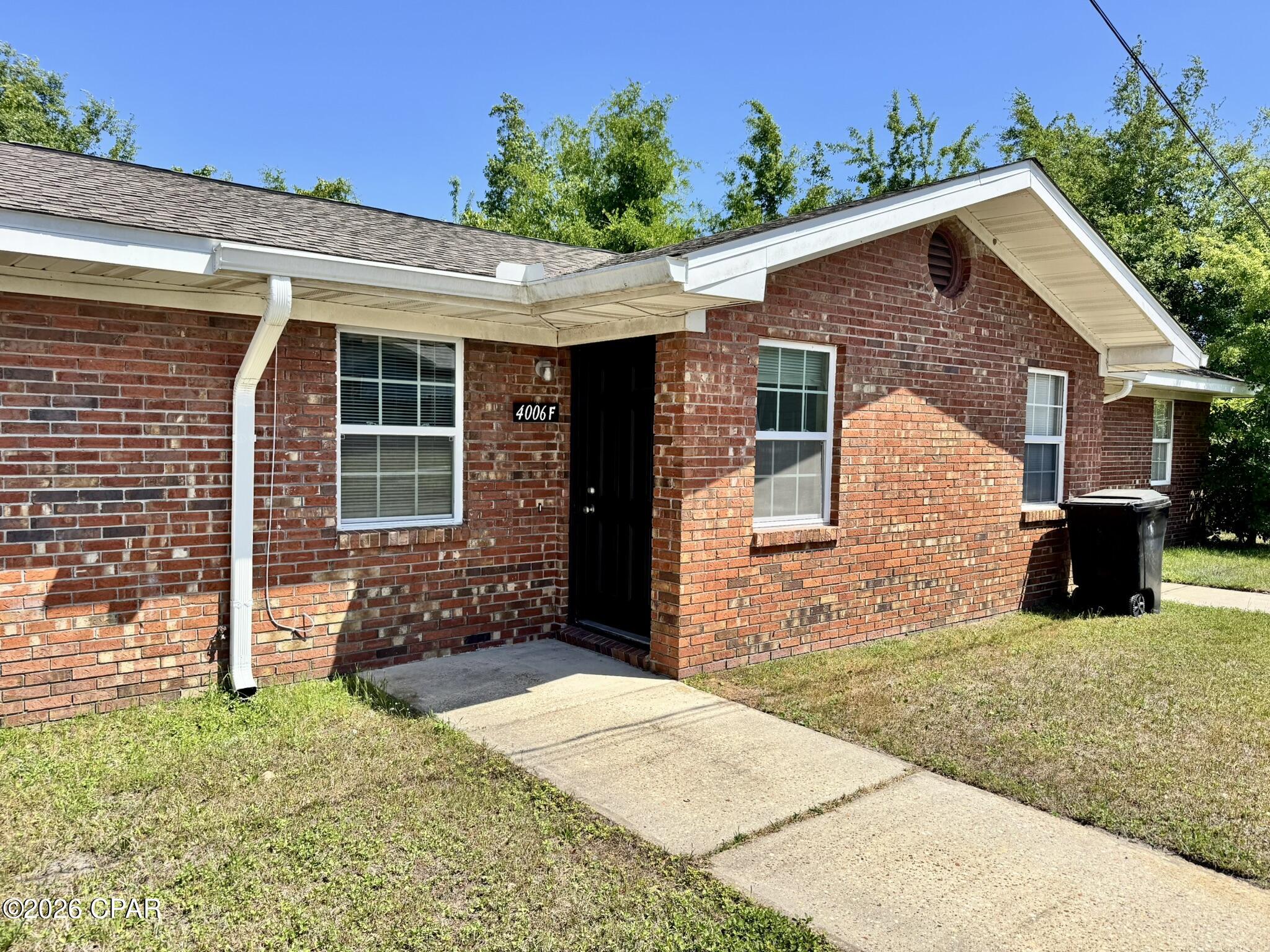 This unit is a 1 bedroom and 1 bathroom unit. Close to Rutherford High School, convenient to Tyndall AFB. Private entrance, shared back patio space. NO PETS. Quarterly pest control service and yard service included in rent. Application fee will be credited to 2nd months rent.