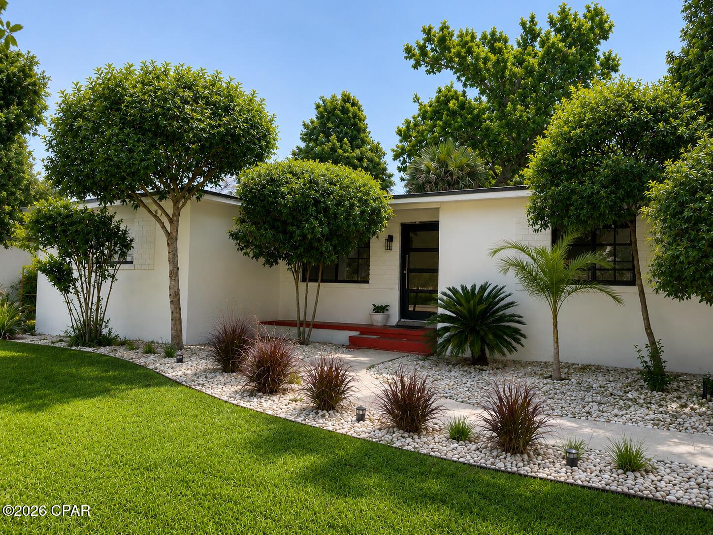 COMING SOON/// NO SHOWINGS//
COVE BEAUTY!! This charming beautifully updated 3-bedroom, 2-bath block home offers the perfect blend of character, comfort, and durability. Located in the highly desirable Cove area, you'll enjoy close proximity to the Yacht Club, top rated schools, parks, waterfront attractions, dining, and all that this beloved neighborhood has to offer. 
The backyard features a charming private courtyard garden area, offering a serene outdoor  oasis with plenty of privacy, also this home features thoughtful updates to include new impact windows, tile flooring, new HVAC, counter tops and more, while maintaining the timeless charm and appeal, providing a strong and reliable foundation for years to come. Whether you're relaxing at home, taking a stroll though the neighborhood, or enjoying what this exceptional location has to offer, you will find this is more than a home it's a life style.
All measurements are to be verified by buyer.