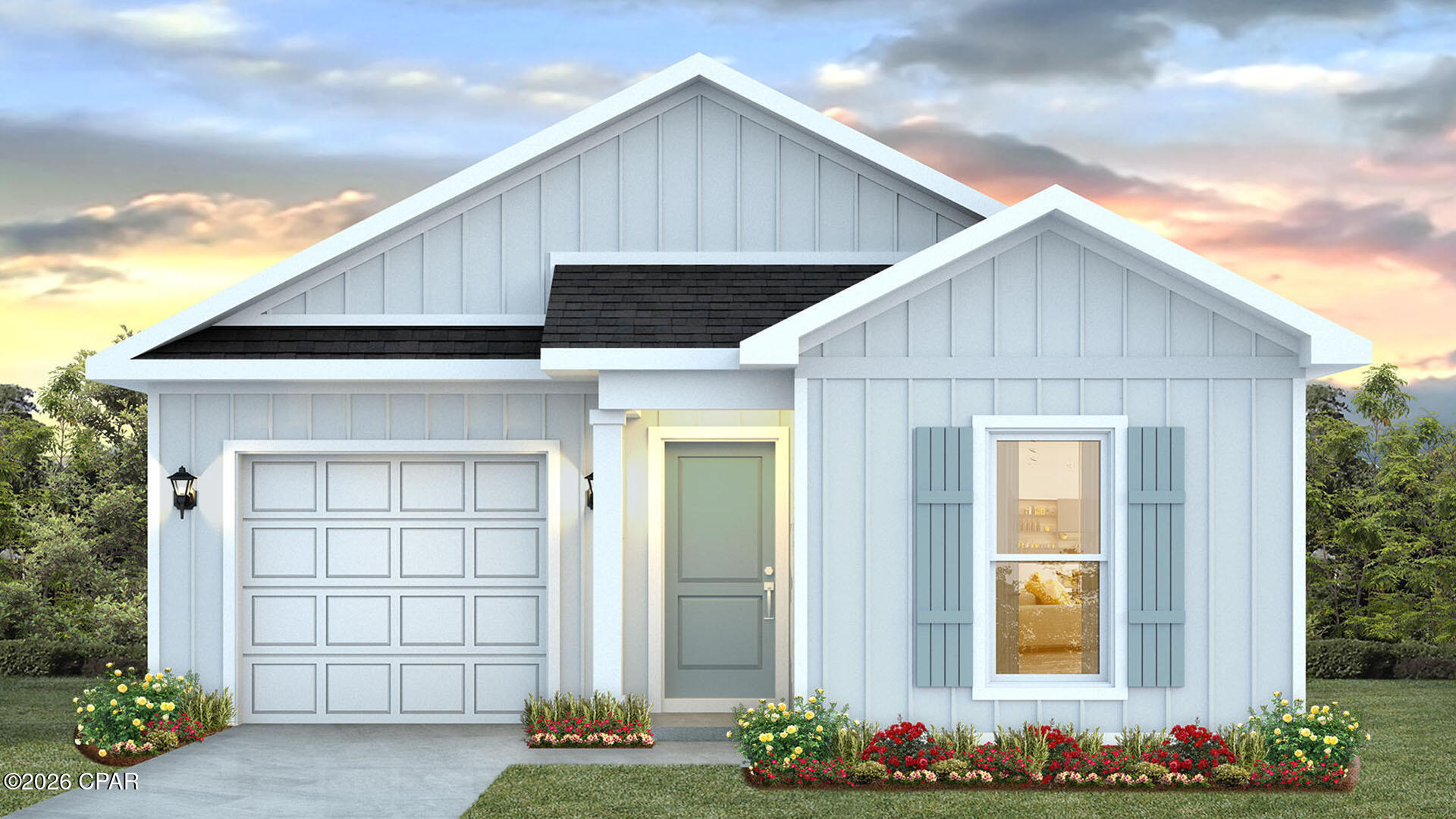 Welcome to 316 Robinson Bluff Road at Colonial East in Panama City Beach, Florida. This pre-construction homesite offers the opportunity to secure new construction prior to groundbreaking. This property will be developed with the Delilah floorplan and built to current design standards and specifications. Buyers may have the ability to personalize select finishes depending on the stage of construction. Estimated completion timelines and build details available upon request.  

Entering the home through the covered entry, you will find a hall with two delightful guest bedrooms, each offering a peaceful retreat for your family or guests. The guest bedrooms share a full bath with a single vanity and shower tub combination. Continuing through the hall, you will enter the heart of the home where an open-concept layout unites the kitchen, dining and living areas.  This is an ideal space for entertainment and relaxation and offers guests and family a comfortable living space. 
The Delilah floorplan is designed as a cottage style home, with a comfortable layout and a single car garage. The well-equipped kitchen features modern cabinetry, a generous center island for meal preparation, and effortless interaction with family and guests. Adjacent to the kitchen, there is a small pantry and a laundry room that can accommodate a full-size washer and dryer. The living area provides access to the back patio, where you can dine al fresca or just enjoy your mornings outdoors. Features of this home will include quartz countertops, EVP flooring throughout, matte black plumbing fixtures and appliance package that will include a stove, microwave and dishwasher. 

The primary bedroom is situated at the back of the home and has a sizable walk-in closet and an ensuite bathroom with a single sleek vanity and a rejuvenating shower. Images are of a Delilah model home and may include custom design features not available in other homes. Furnishings and decorative items are not included with home purchase.