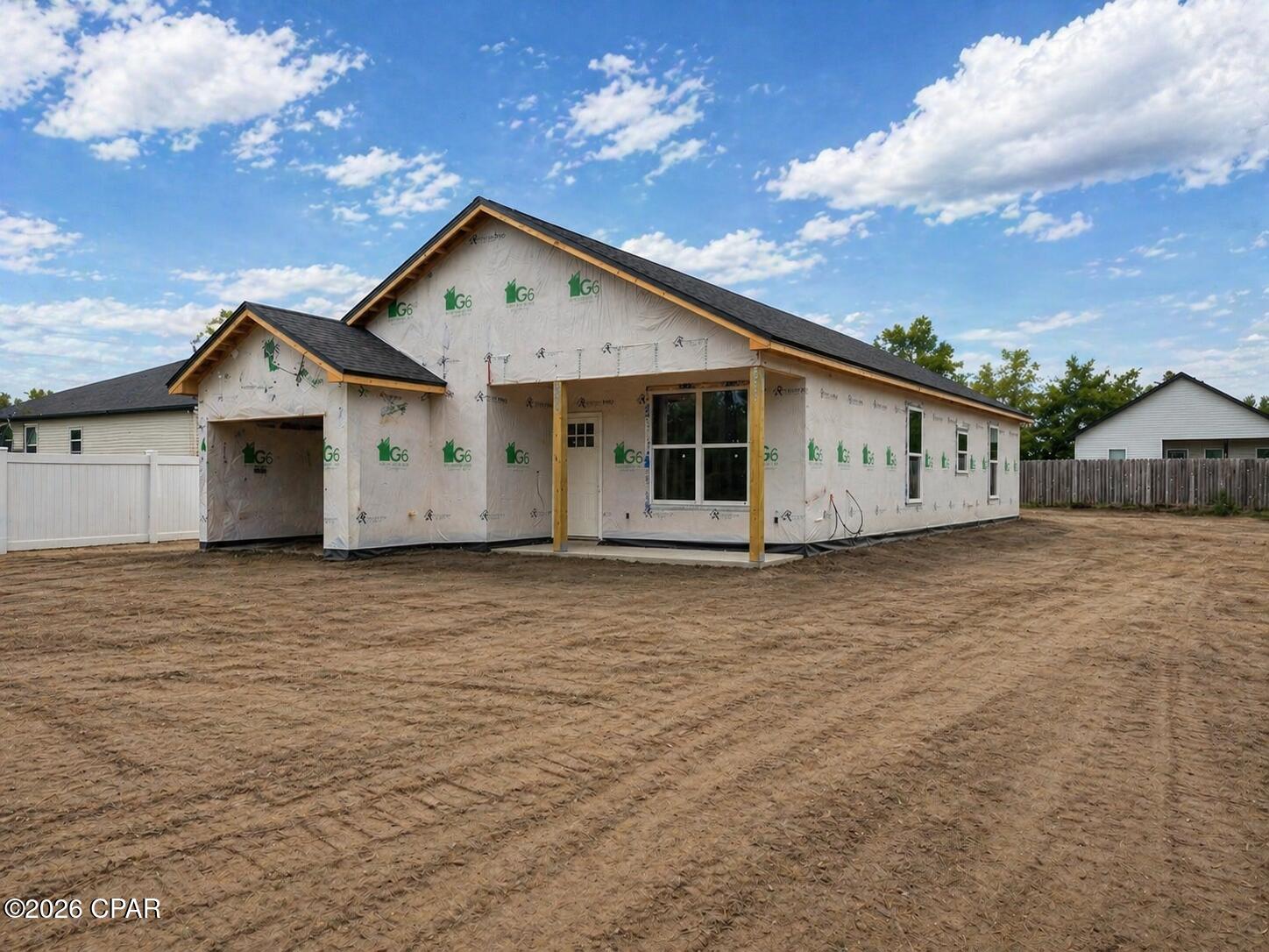 Beautiful new construction home, being constructed by Award Winning Builder, G6 Development Co. This 3-bedroom, 2-bath home is currently under construction, featuring an open-concept layout and carefully selected finishes throughout. Built with quality and pride, this home will offer quartz countertops, a decorative backsplash, stainless steel appliances, and 9-foot ceilings that enhance the spacious feel. The primary suite will include a tile walk-in shower, double vanity, and a large walk-in closet. Two additional bedrooms are positioned on the opposite side of the home, creating a functional and private layout. Situated on a quarter-acre lot with no HOA, this home showcases thoughtful design, charm, and attention to detail throughout.

Photos are renderings. The finished home will not be exact but are provided to give an idea of what the completed home will look like