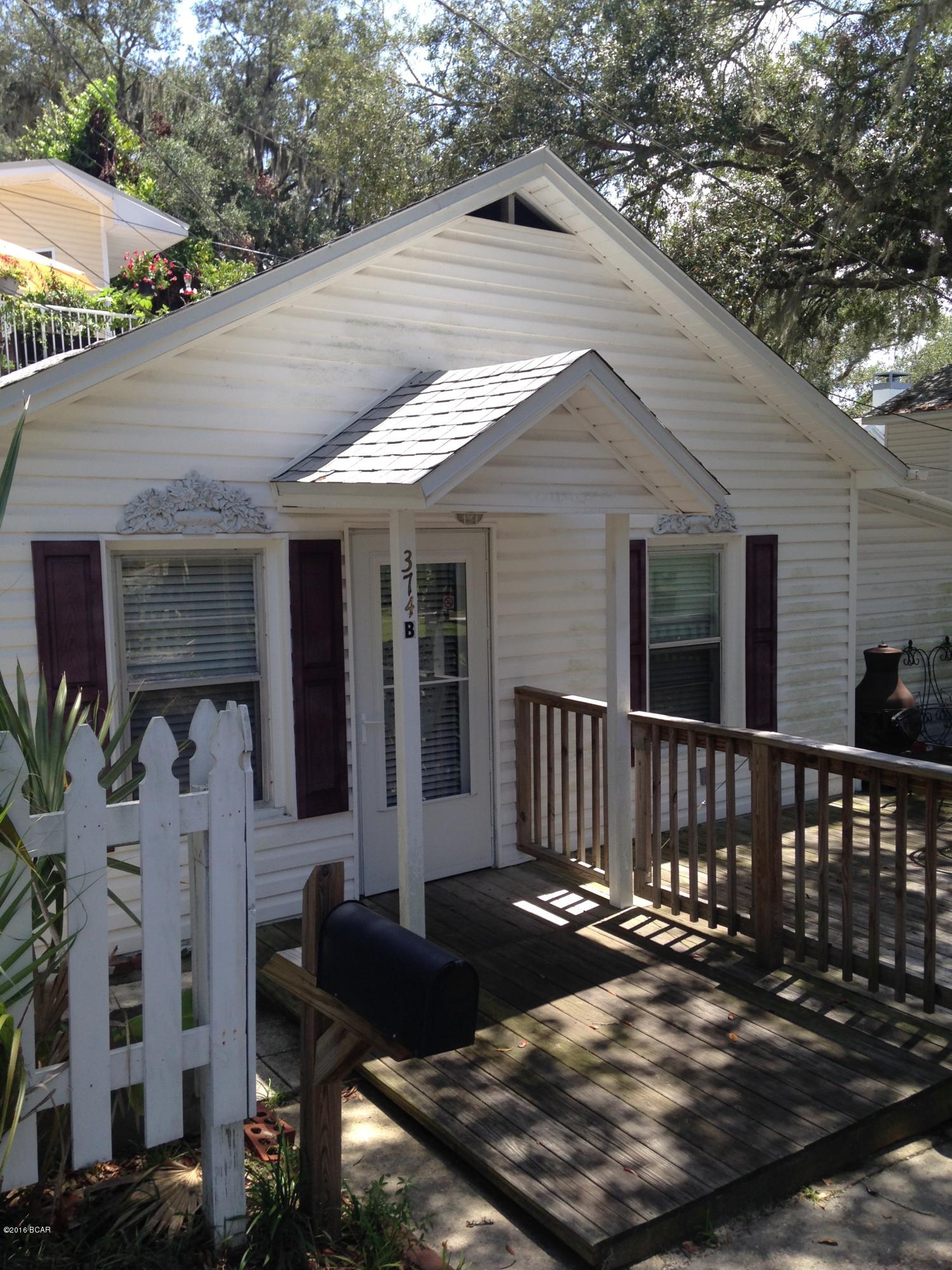2 bedroom, 1 bath home located convenient to down town Panama City. Water, Sewage, and Garbage is included with this property. This is a great rental home with nice sized rooms and you will love the beautiful water views from your window.  Unit does not include the carport or storage room under the carport.
