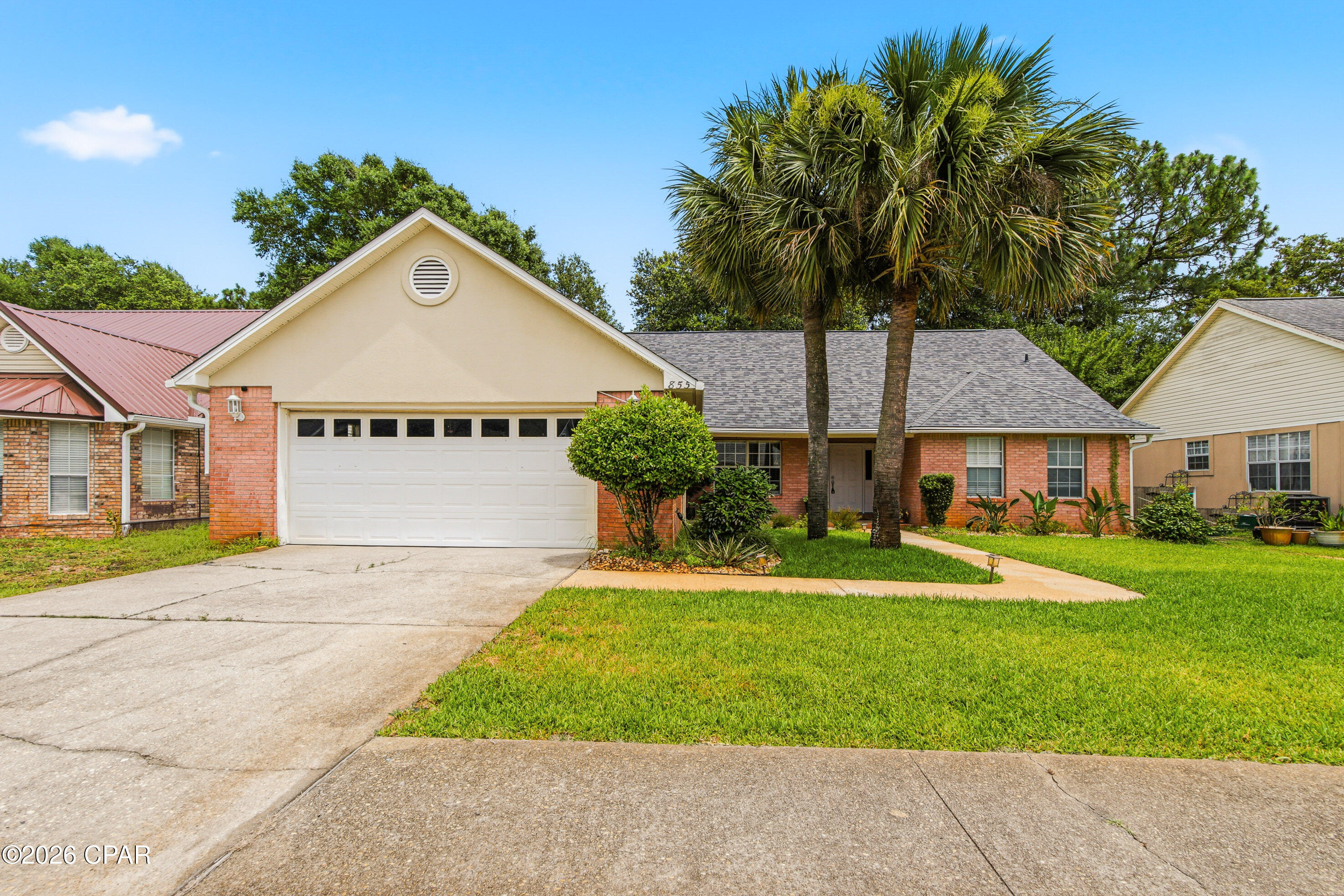 Welcome home to this well-maintained 4-bedroom, 3-bathroom residence located in the highly desirable Shalimar Commons community. Offering plenty of space for families, military personnel, or professionals, this home combines comfort, convenience, and functionality in a prime location. Inside, you'll find a spacious kitchen with solid-wood cabinetry, generous living areas, walk-in closets, a large laundry room, and beautiful wood-and-tile flooring throughout. The cozy fireplace creates a welcoming atmosphere during cooler months, while the brand-new HVAC system helps keep the home comfortable year-round. Additional features include a double attached garage and a fully fenced backyard, providing both privacy and room to enjoy the outdoors. Conveniently situated just minutes from Eglin Air Force Base, Fort Walton Beach, and Niceville, residents enjoy easy access to shopping, dining, parks, schools, and everyday conveniences. Nearby attractions include local community parks, recreational facilities, waterfront destinations, golf courses, boat launches, and the white-sand beaches of Okaloosa Island and the Emerald Coast. As an added opportunity, the property is also available for purchase. Reach out today for more information or to schedule a private showing