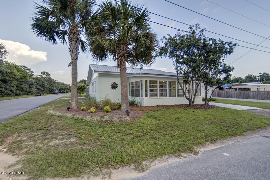 1224 sqft block home! Located in the unincorporated west end of the beach just a 4 blocks to sandy beach!.. Has with a double lot 100 foot of road frontage! This home has had a major remodel and updates. Stainless steel appliance package, over and above cabinet lighting and updated electrical. This owner has put a lot of pride of ownership. Completely converted to drywall with architectural updates with shiplap, LVP flooring, granite counters throughout. Fun beachy feel inside complemented by a comfortable sun room in the front and a car port in the back. Plenty of parking for friends or family or to add a pool. This home was spared no attention and now should you!