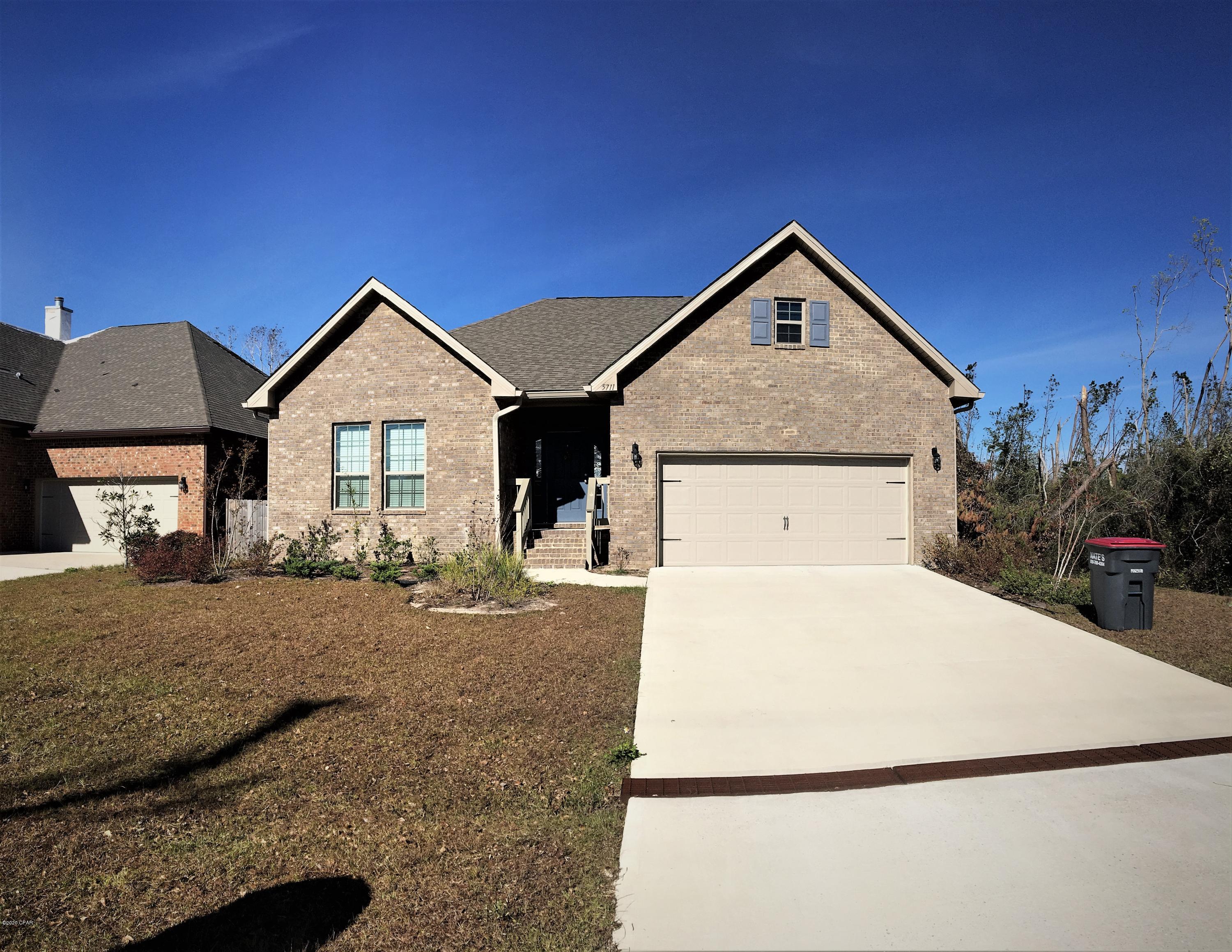For Lease! Gorgeous 3 bedroom, 2 bath home in highly sought-after Cherokee Heights neighborhood. Close to local schools and a quick drive to Tyndall Air Force Base, this home is perfect for those seeking convenience in a residential community with generous sized lots. The home has a sprinkler system, large covered porch, and all brick construction. You'll want to call this community home. The Graham has an open concept of the kitchen, family room, and dining area made for families and you have a large kitchen island and granite counters. Features include wood and tile flooring, beautiful tray ceilings in the foyer, family room, and master suite, with 9' ceilings in all other areas of the home. Close enough to the schools that the kids can walk home! **Pets negotiable upon approval with non-refundable $350 pet fee.