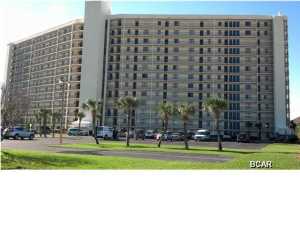 Highly desired 3BR 3BA unit on 12th floor at The Commodore. Your view begins as you exit the elevator on the 12th floor, Grand Lagoon, Thomas Drive and St Andrews State Park can all be seen as you walk toward your entry door. The Main ''B'' door opens to Foyer/Kitchen/Living Room area, and the beautiful Gulf of Mexico can be seen from the moment you open the front door. 3 BR units feature a private entrance to the Master Bedroom as well, this is known as the ''A'' door. With two Gulf front Master Suites complete with full private bathrooms and large closets who could ask for more. AMAZING VIEWS Throughout the entire unit (North and South side) The Commodore is one of the few condos featuring larger windows on the North side of the building; so you have views of Thomas Drive and Gra